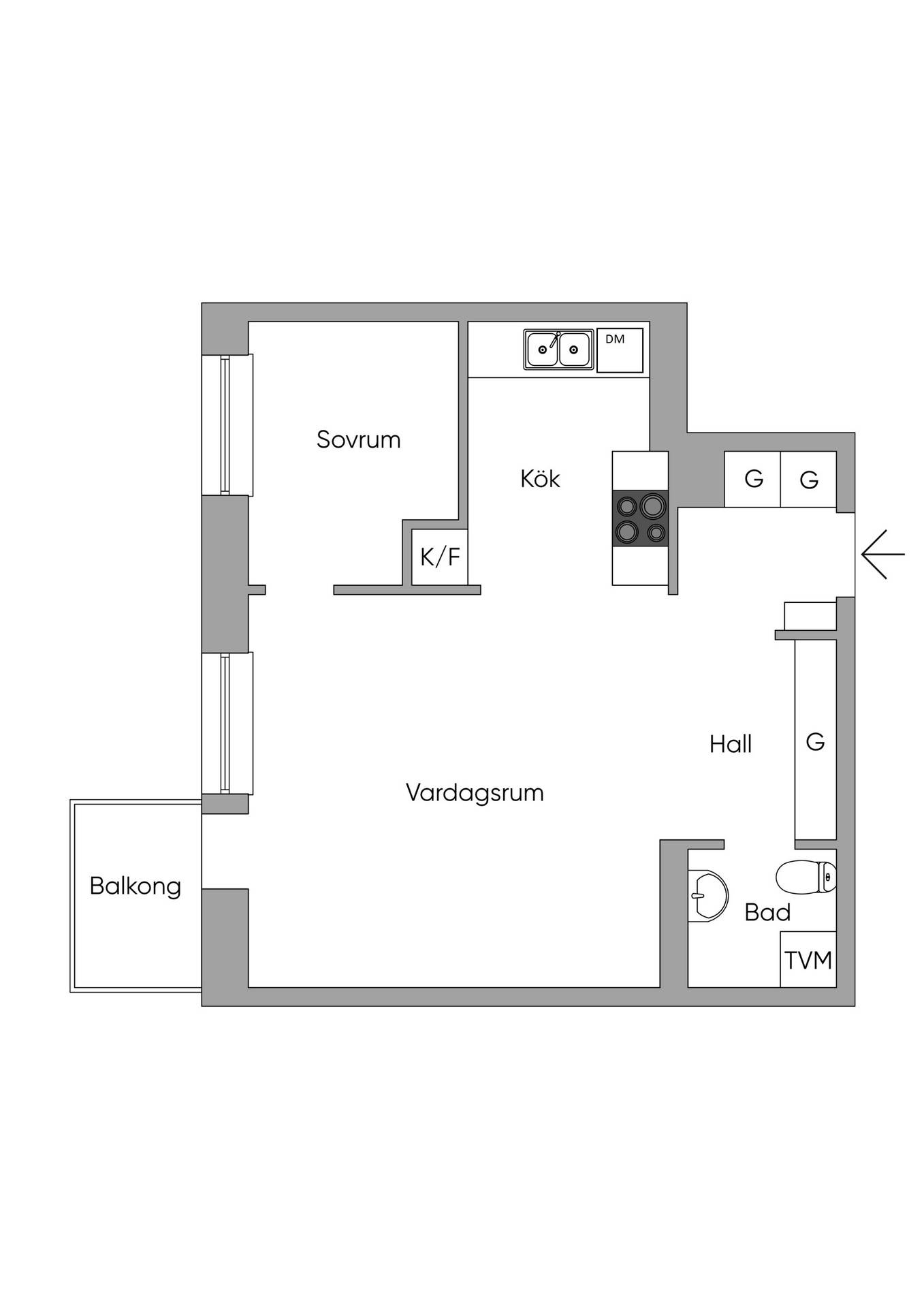 2 rum Lägenhet på Östervägen 14A, våning 5 Råsunda Solna kommun - bild 42