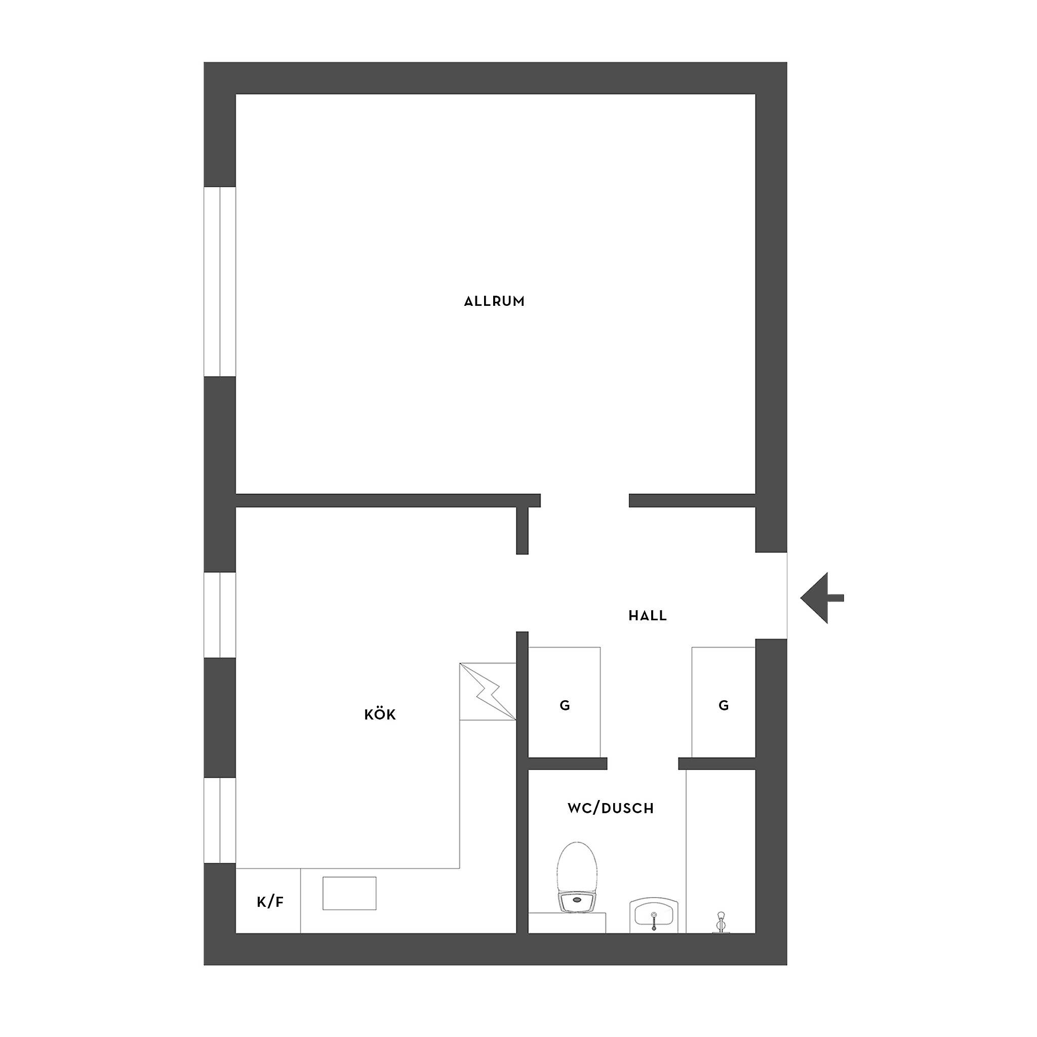1 rum Lägenhet på Smedjegatan 26 Norr, centralt Norrköpings kommun - bild 14