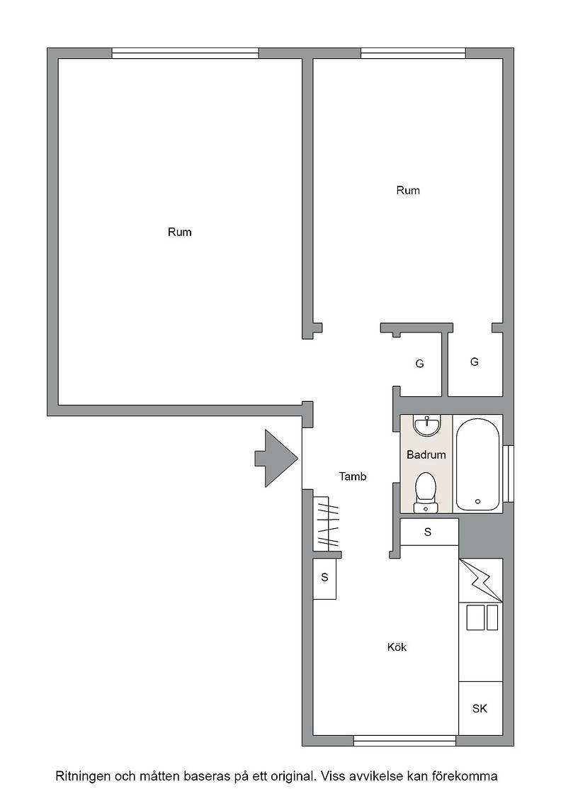 2 rum Lägenhet på Jakobsdalsgatan 6C Östermalm Sundsvalls kommun - bild 20