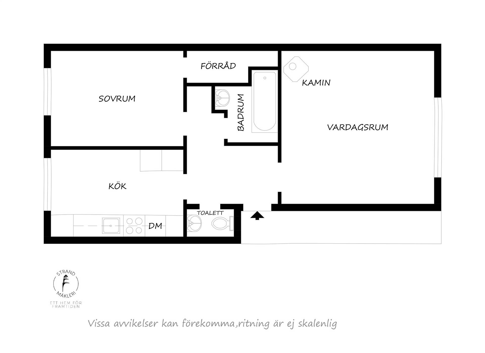 2 rum Lägenhet på Centralgatan 89e Norra Nynäshamn Nynäshamns kommun - bild 11