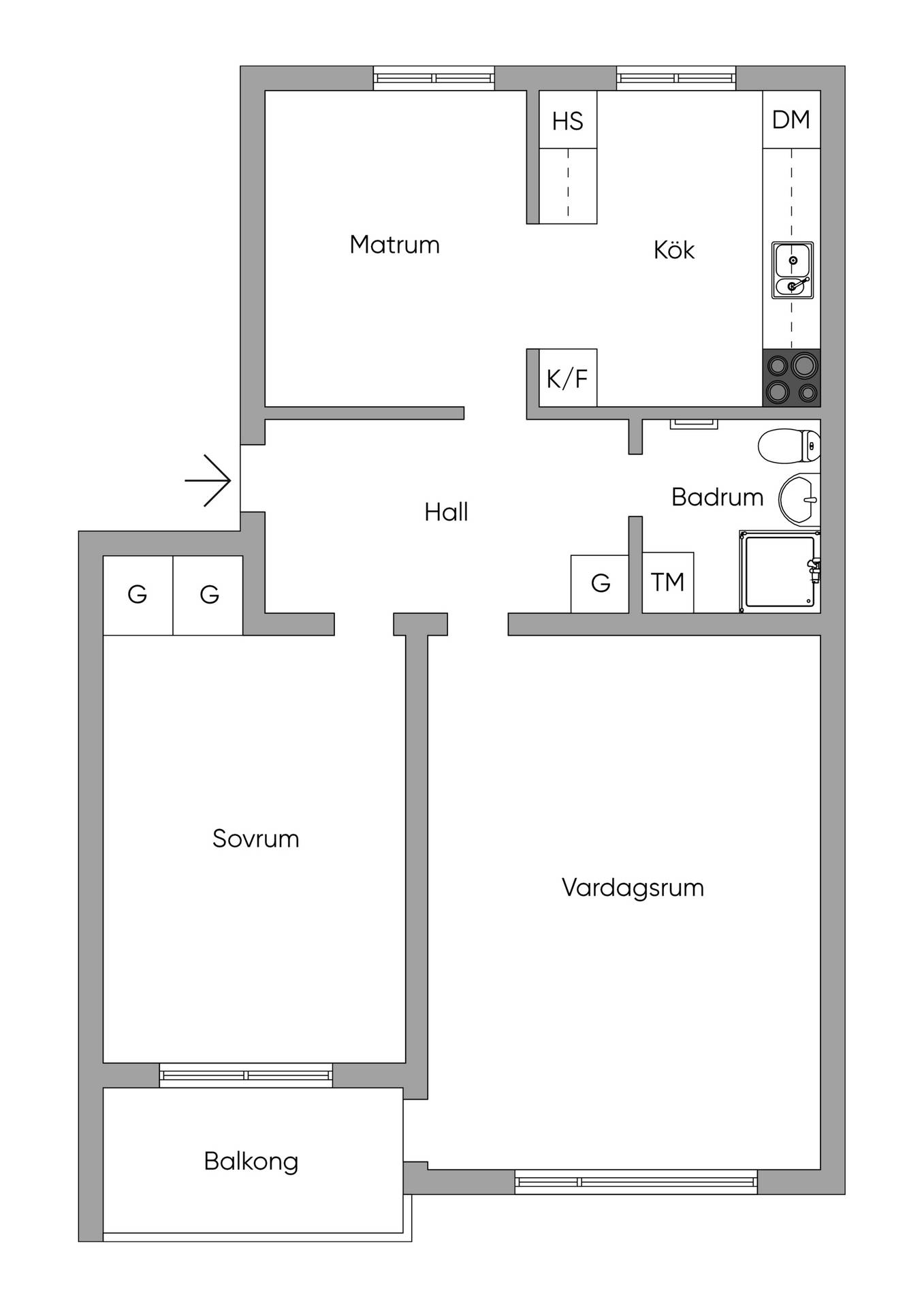 2.5 rum Lägenhet på Manhemsgatan 13, våning 4 av 4 Aspudden Stockholms kommun - bild 50