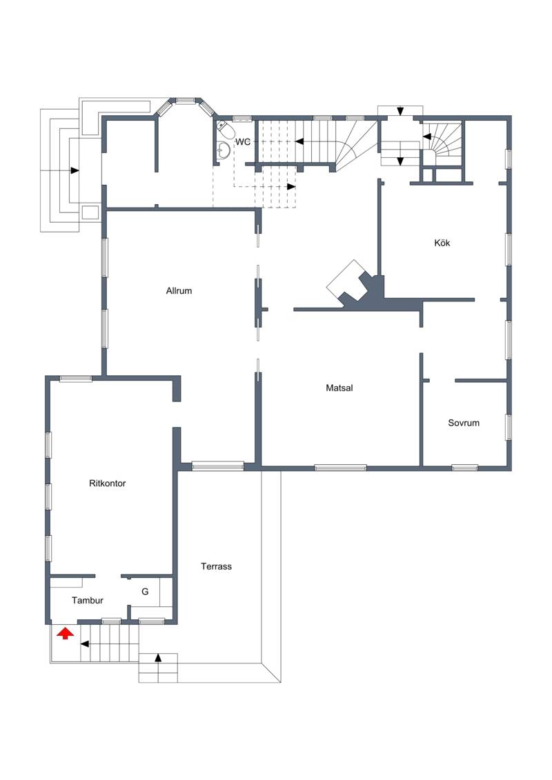 8 rum Villa på Kyrkogatan 10 Centralt Värnamo kommun - bild 37