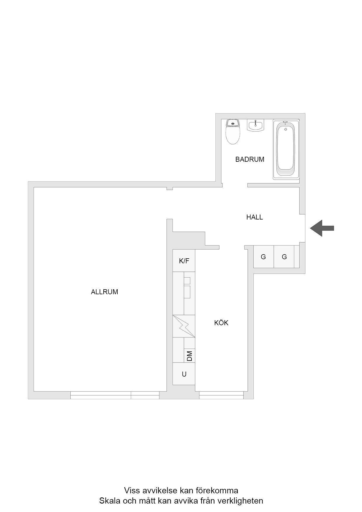 1 rum Lägenhet på Residensgatan 6A Centrum Varvet Luleå kommun - bild 10