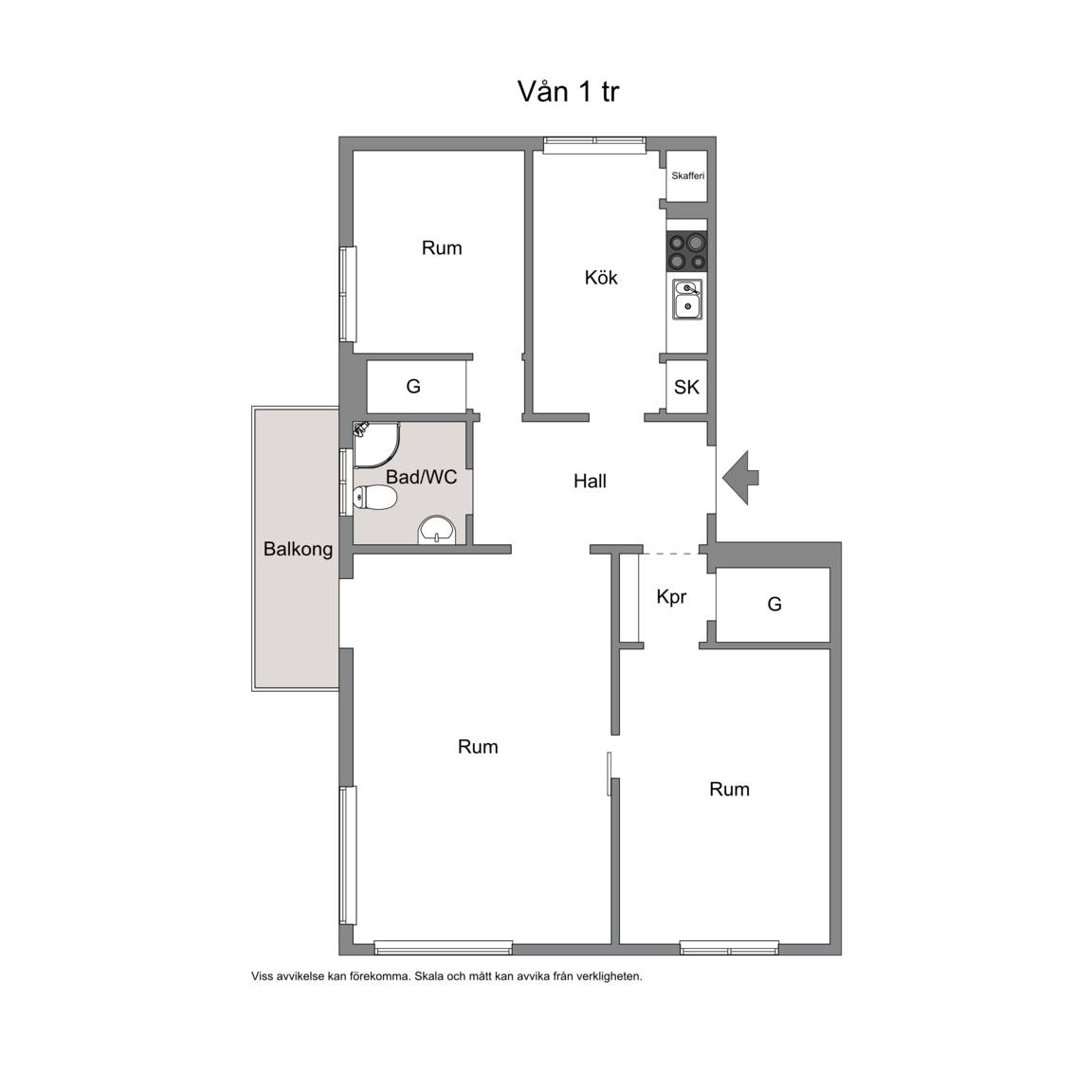 3 rum Lägenhet på Kungsgatan 19A Väst På Stan Umeå kommun - bild 24