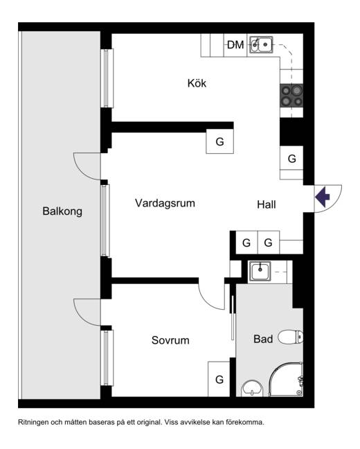 2 rum Lägenhet på Fyrtornsgatan 9A Lillåudden Västerås kommun - bild 11