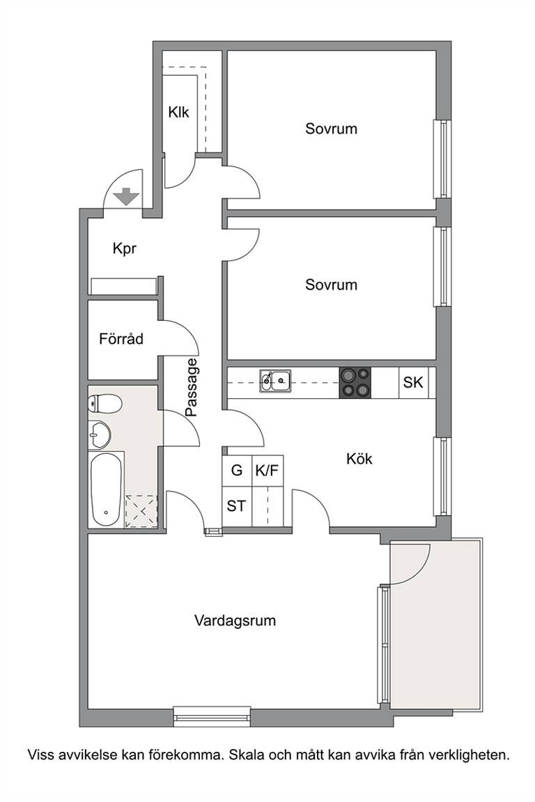 3 rum Lägenhet på Norrbackavägen 22 Norrtorn Oskarshamns kommun - bild 19