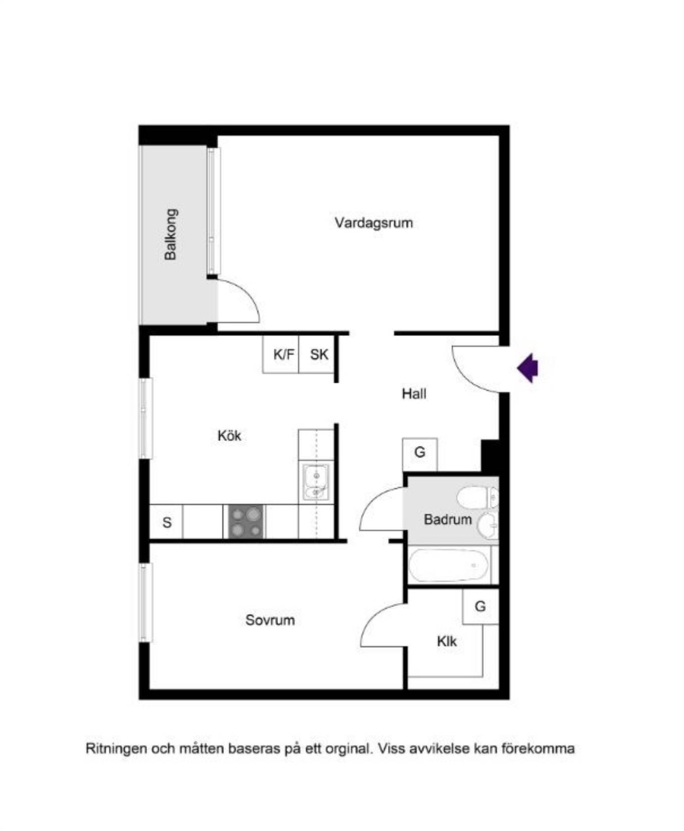 2 rum Lägenhet på PRESSARVÄGEN 19 Kallhäll Järfälla kommun - bild 11