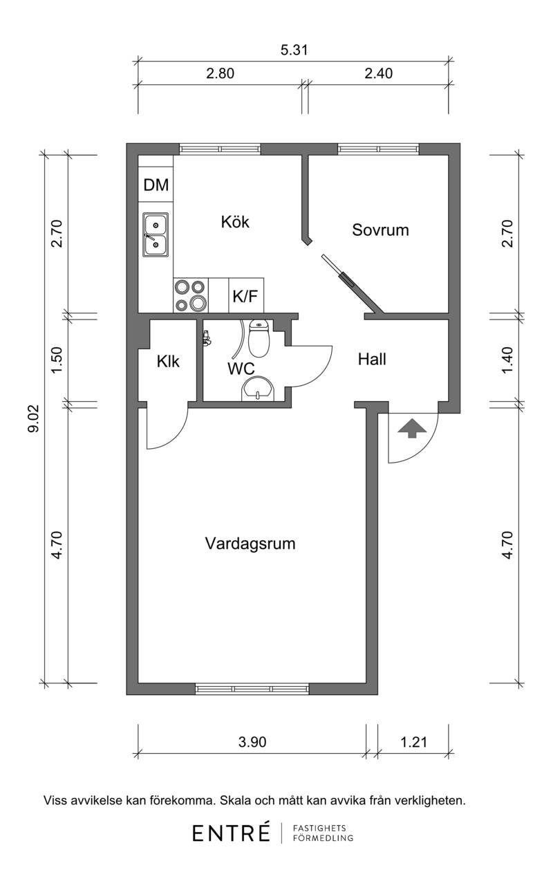 2 rum Lägenhet på Tingvallavägen 9J Tingvalla Trollhättans kommun - bild 16
