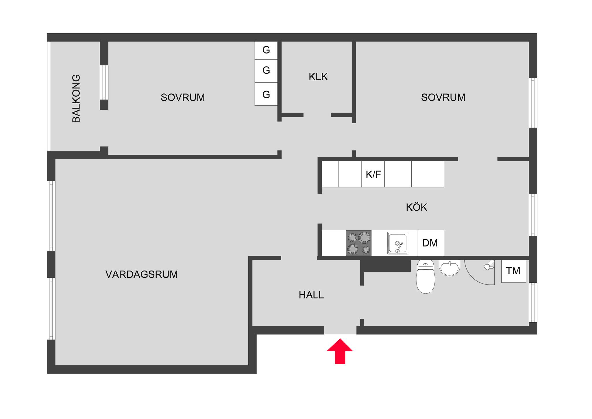 3 rum Lägenhet på Nybohovsgränd 52, 2tr Liljeholmen Stockholms kommun - bild 4
