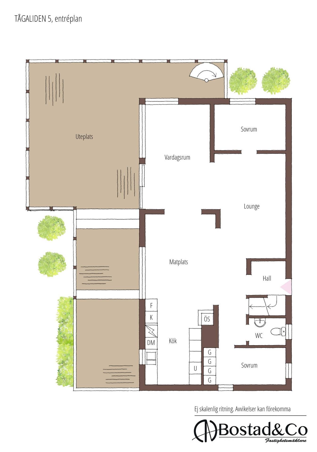 7 rum Villa på Tågaliden 5 Söndrum Halmstads kommun - bild 61