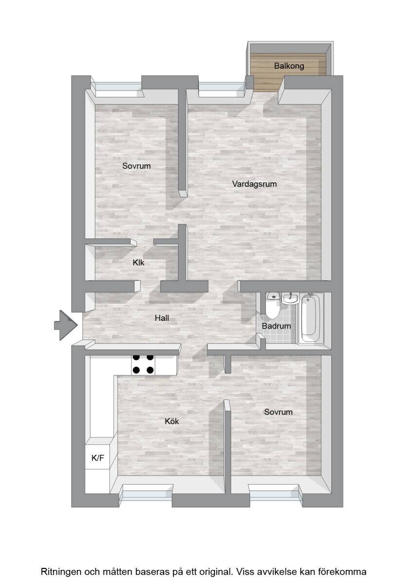 3 rum Lägenhet på Åttagårdsgatan 4 B Fredriksberg Falköpings kommun - bild 13
