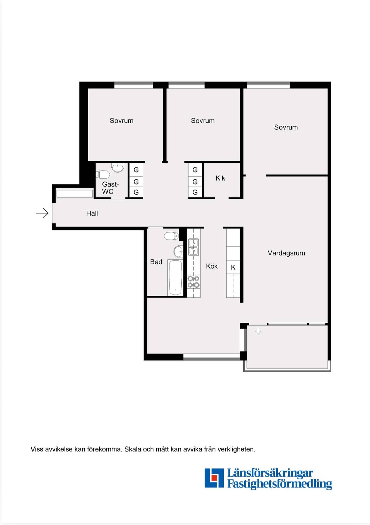 4 rum Lägenhet på Krondikesvägen 74B Lgh 1202 Marielund Östersunds kommun - bild 22