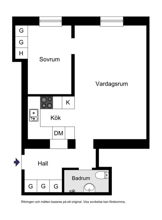 2 rum Lägenhet på Eldarvägen 2, vån 3 av 5 Gröndal Stockholms kommun - bild 32