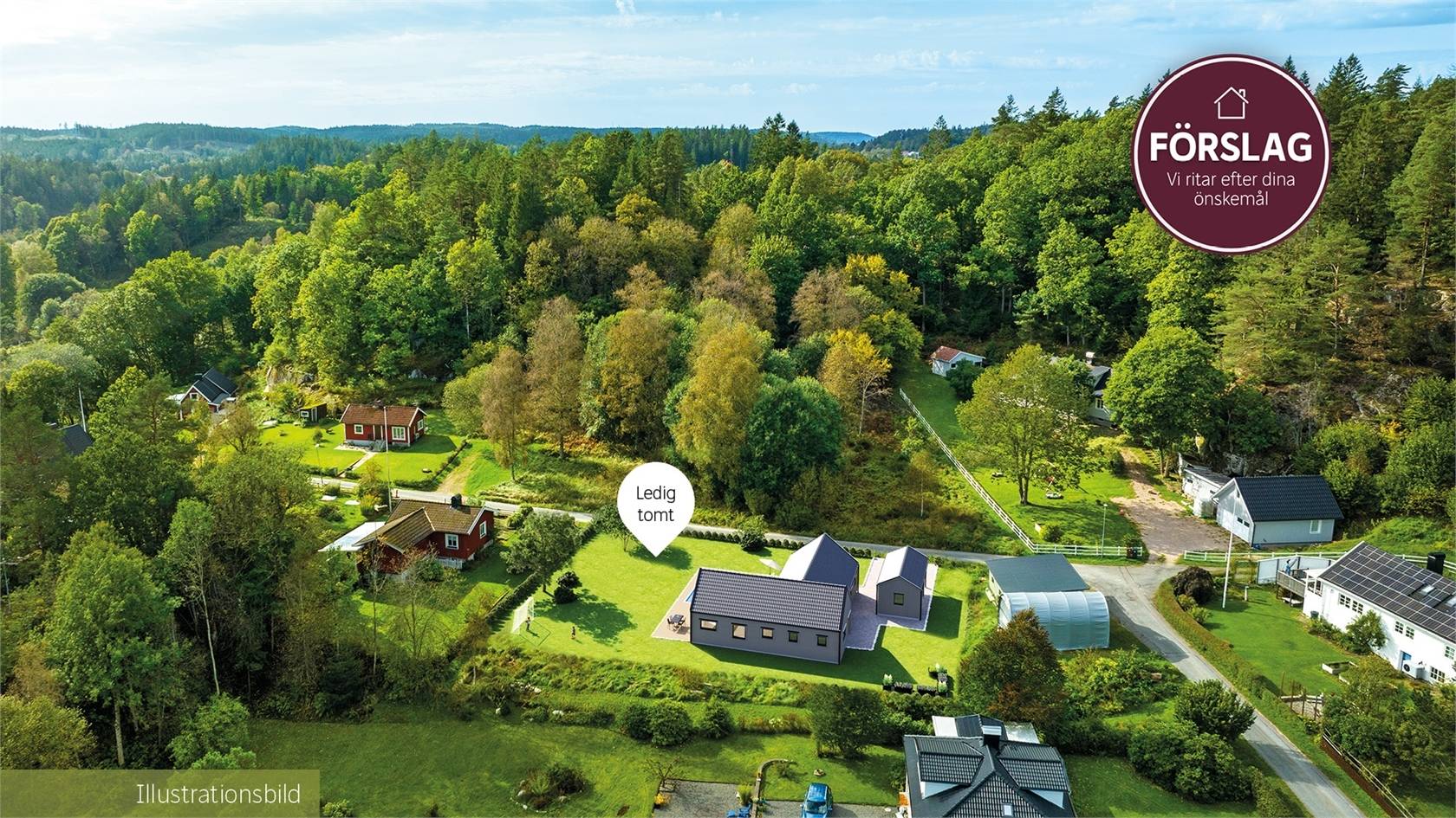 5 rum Tomt på Övergårdsvägen 12 Härryda Härryda kommun - bild 1