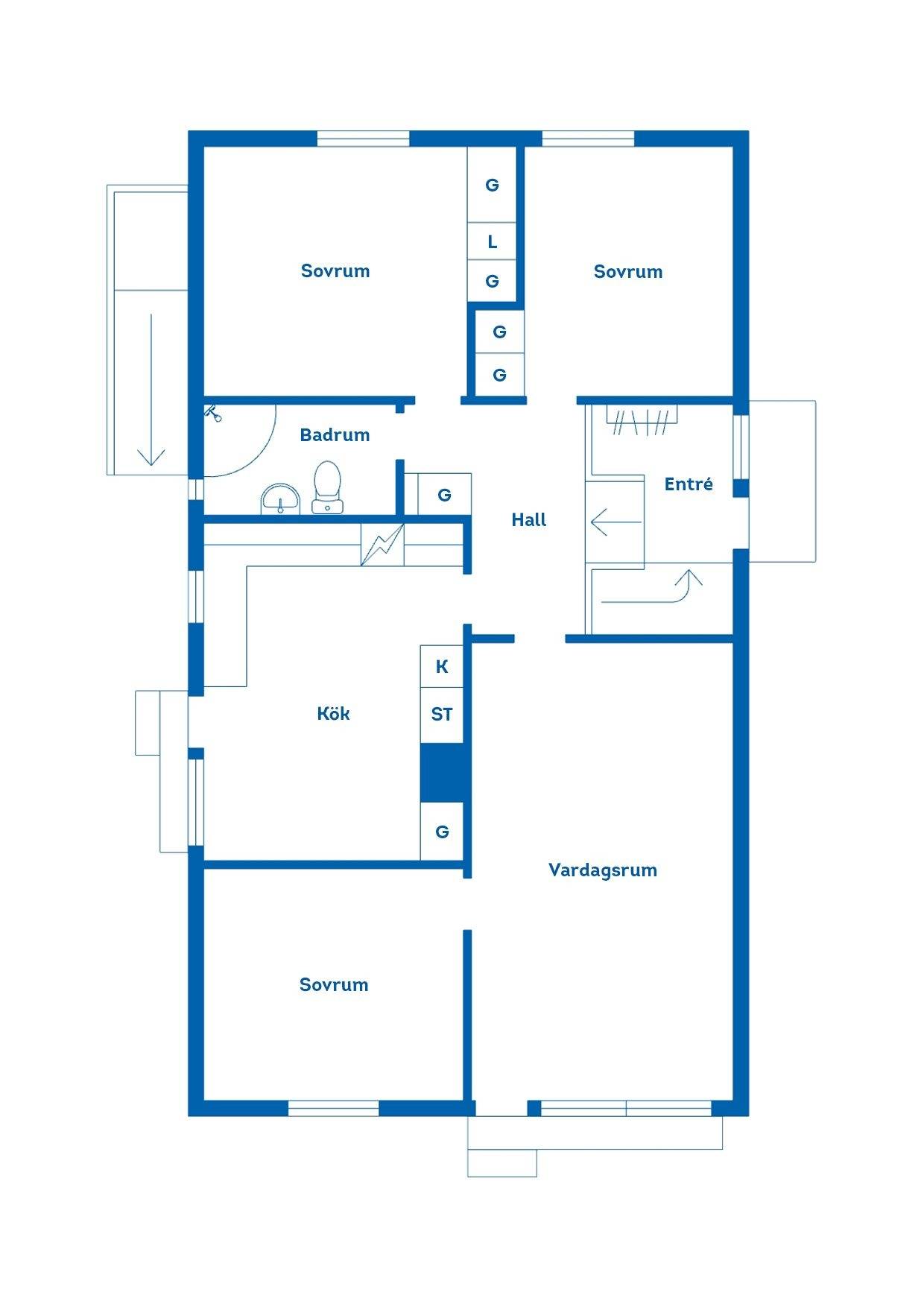 4 rum Villa på Karlstorpsvägen 13 Lyckeby Karlskrona kommun - bild 30