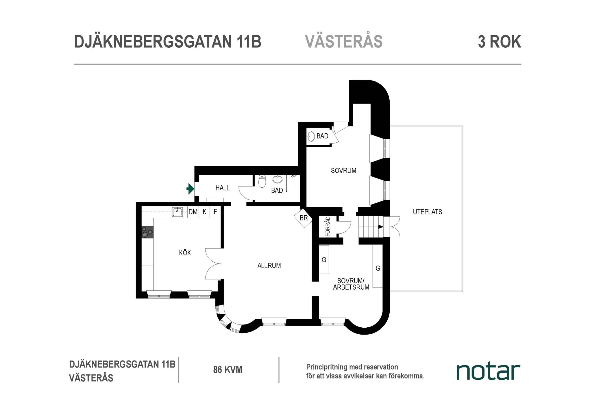 3 rum Lägenhet på Djäknebergsgatan 11B Djäkneberget Västerås kommun - bild 36