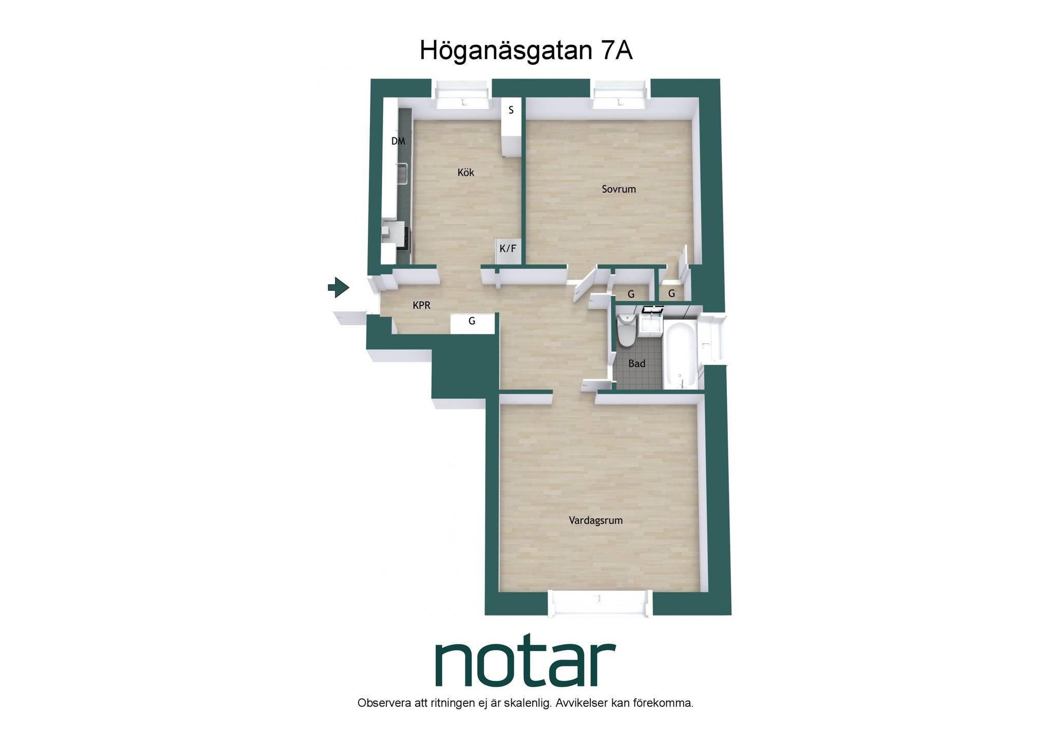 2.5 rum Lägenhet på Höganäsgatan 7A Höganäs Uppsala kommun - bild 21