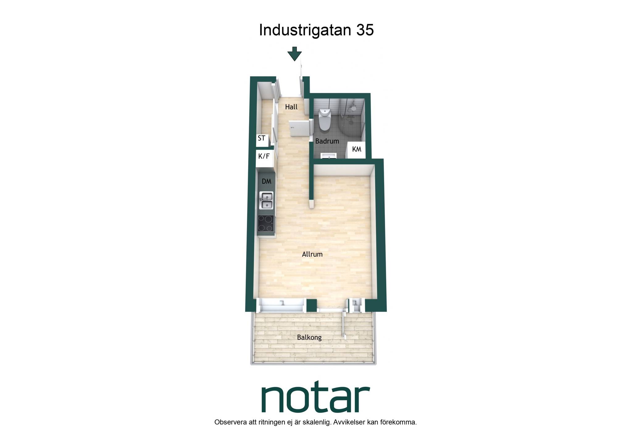 1 rum Lägenhet på Industrigatan 35 Industristaden Uppsala kommun - bild 36