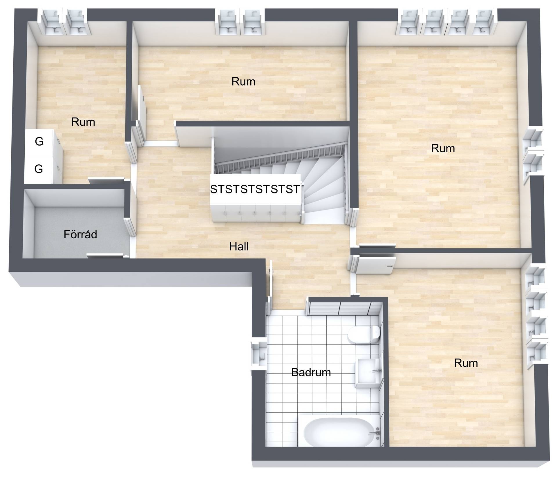 7 rum Villa på Hälleborgsgatan 10A Knivsta Knivsta kommun - bild 53