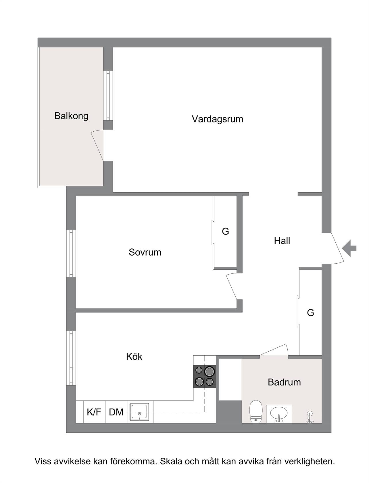 2 rum Lägenhet på Fagerdalsvägen 1 Bålsta - Fagerdal Håbo kommun - bild 16