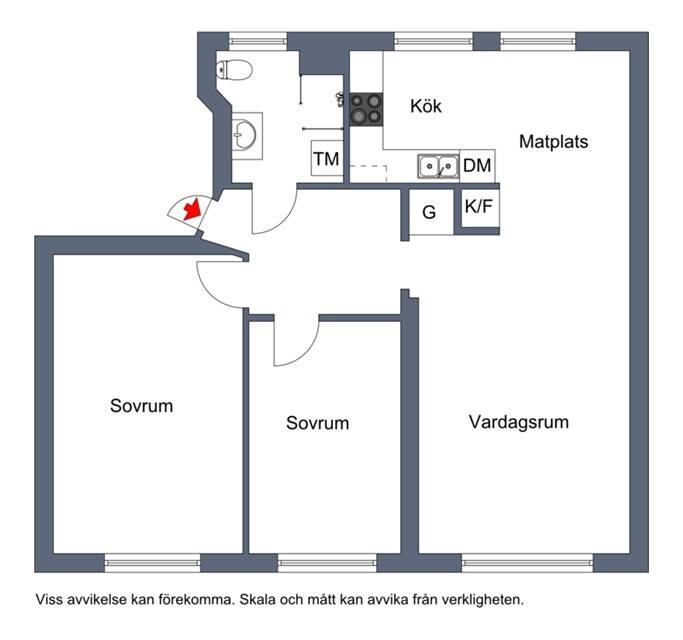 3 rum Lägenhet på Brömsebroväg 7B Visby - Centralt Gotlands kommun - bild 23
