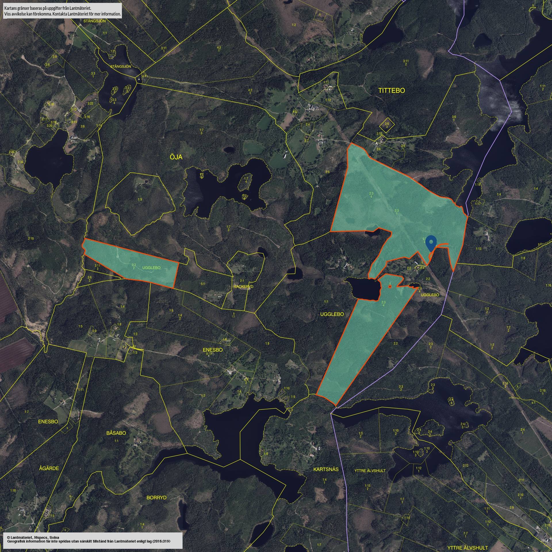 Gård/skog på SVENLJUNGA UGGLEBO 2:3 Örsås Svenljunga kommun - bild 37