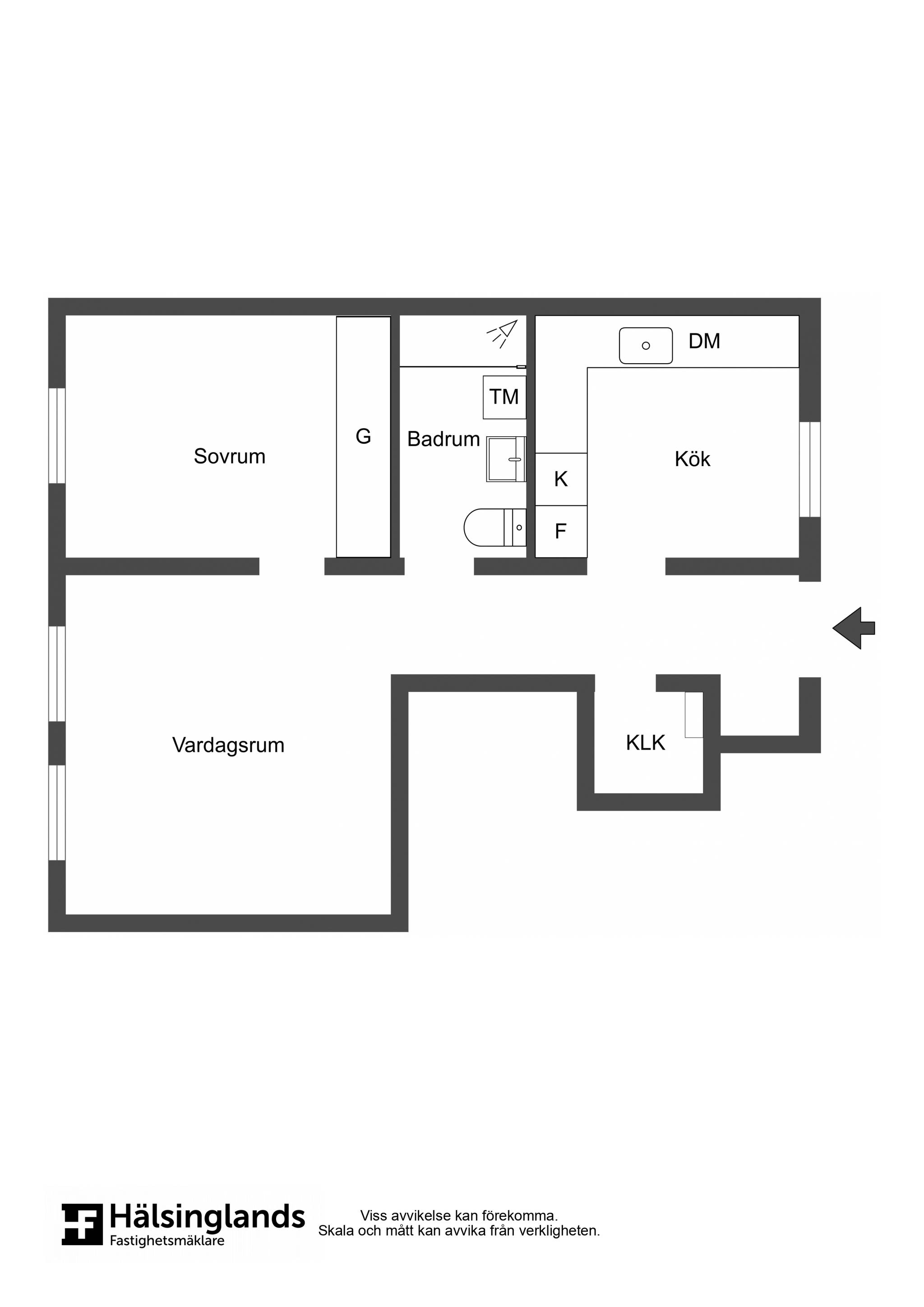 2 rum Lägenhet på Skeppsdalsvägen 10 D Hudiksvalls kommun - bild 14