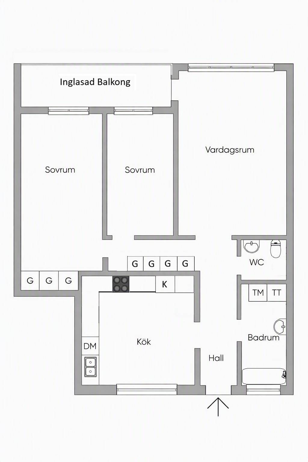 3 rum Lägenhet på Hebergsgränd 23 Östberga Stockholms kommun - bild 23