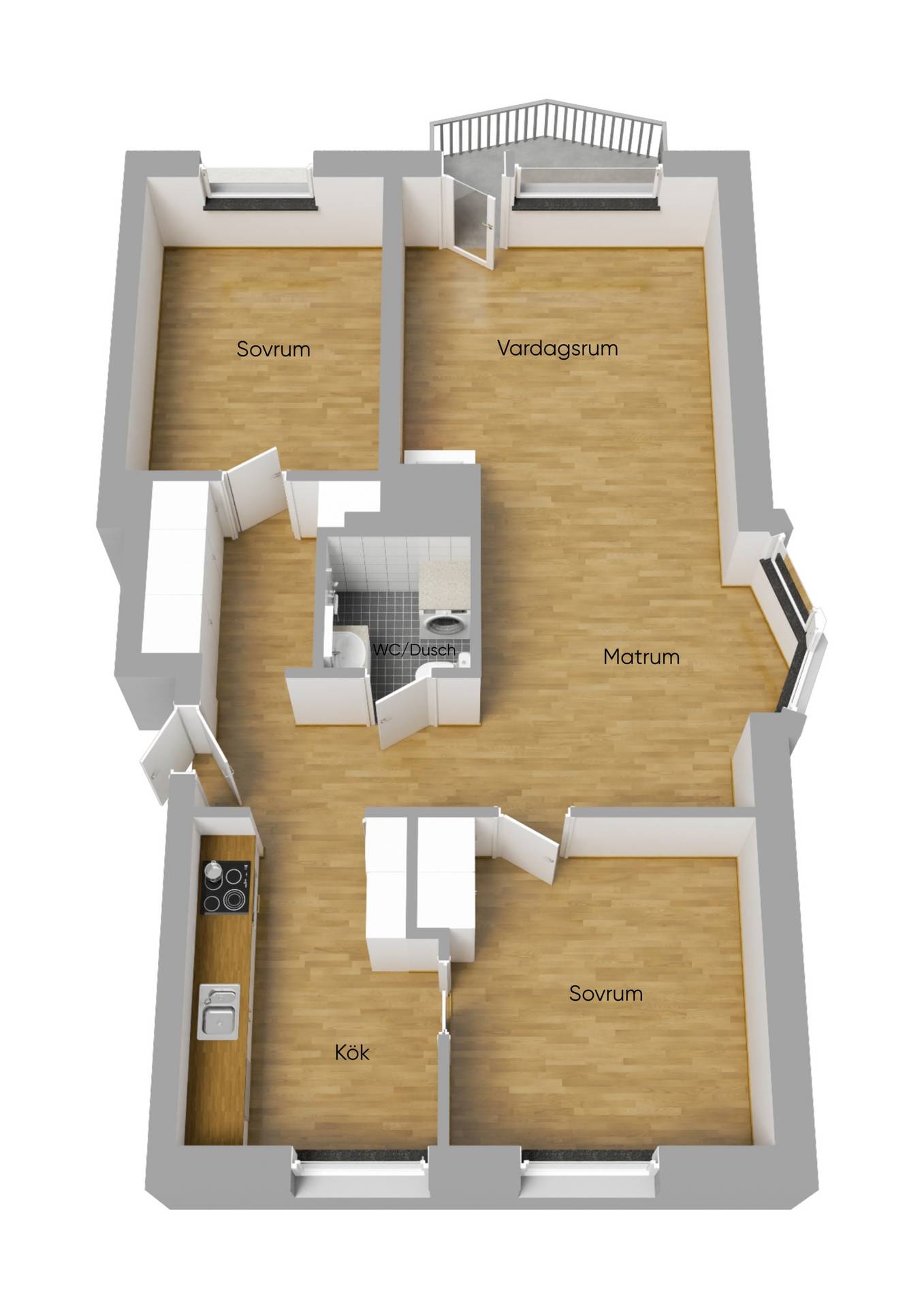 3 rum Lägenhet på Linnéplan 3C Lustigknopp Falu kommun - bild 31