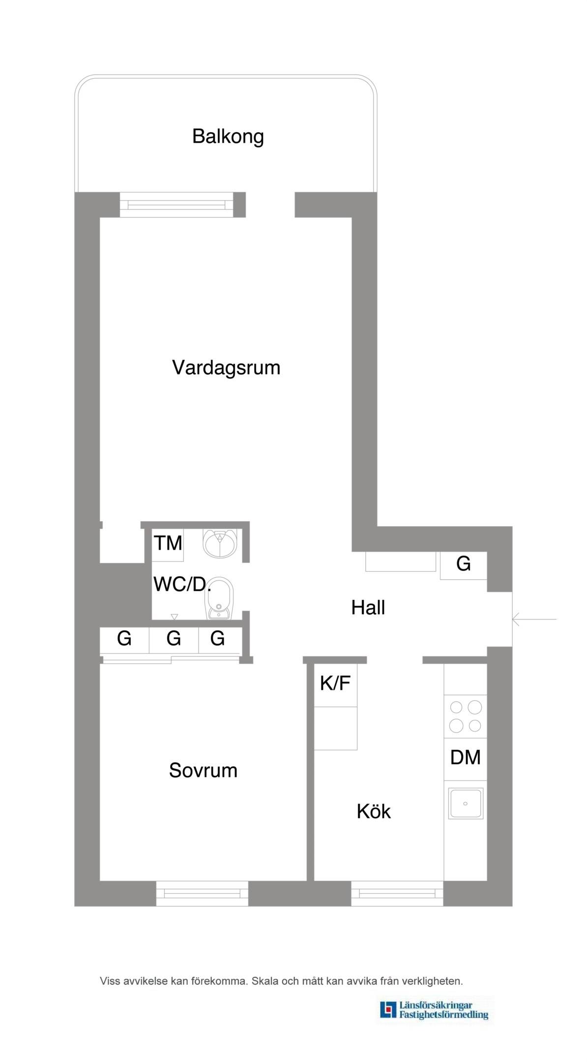 2 rum Lägenhet på Norra Ringvägen 20B Centrum Västerås kommun - bild 28