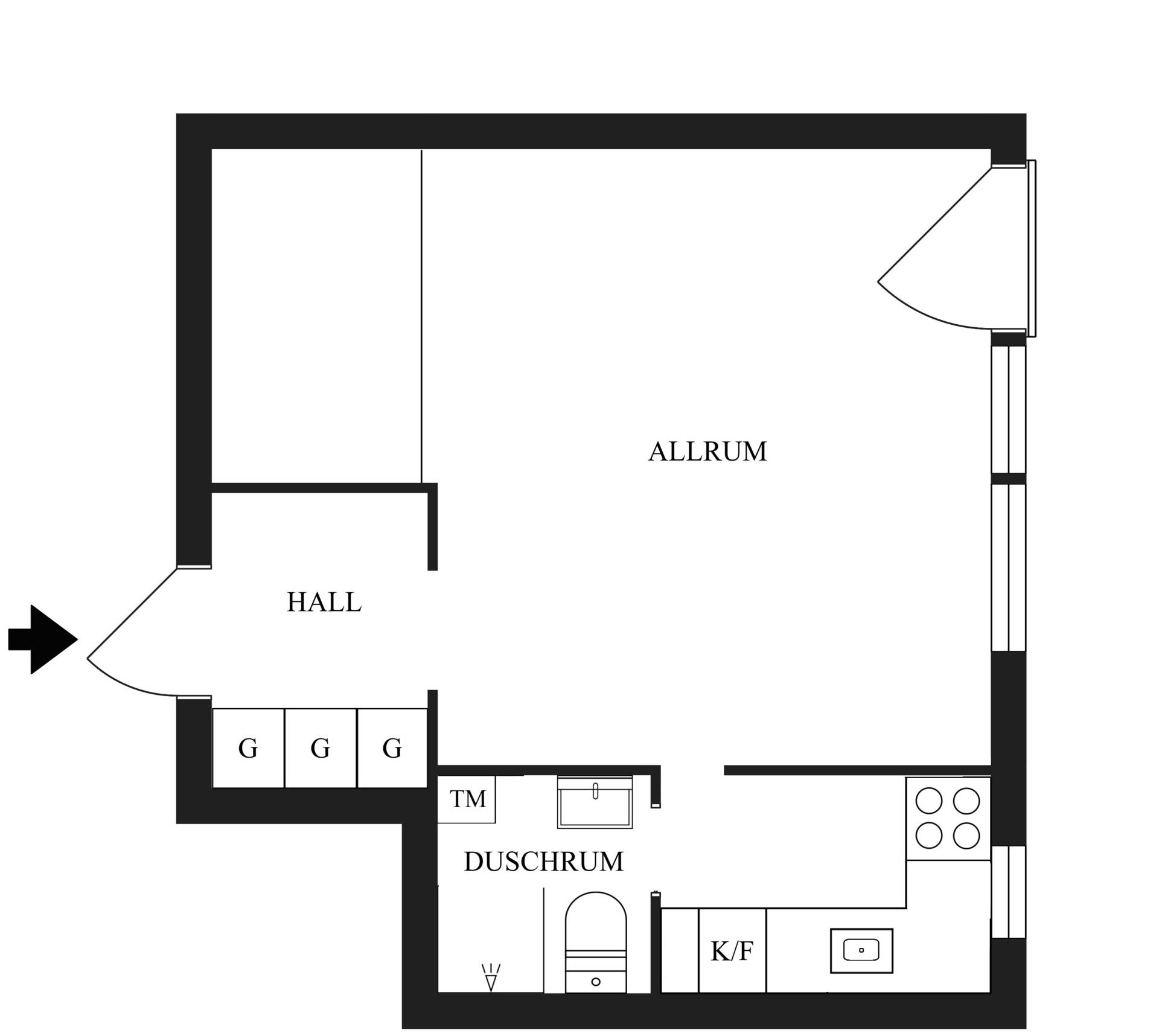 1 rum Lägenhet på Styrmansgatan 32 Centralt Norrköpings kommun - bild 13