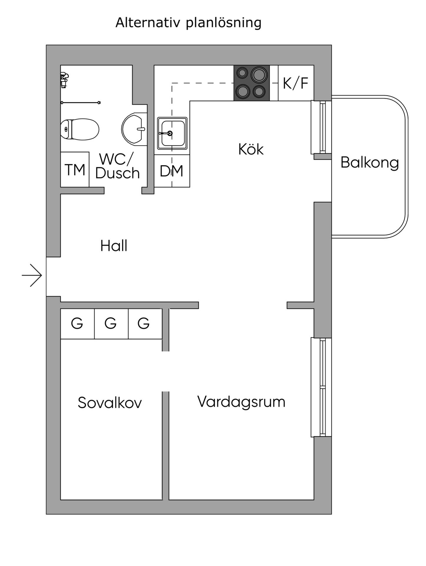 1 rum Lägenhet på Arkadvägen 16 Skärmarbrink Stockholms kommun - bild 27
