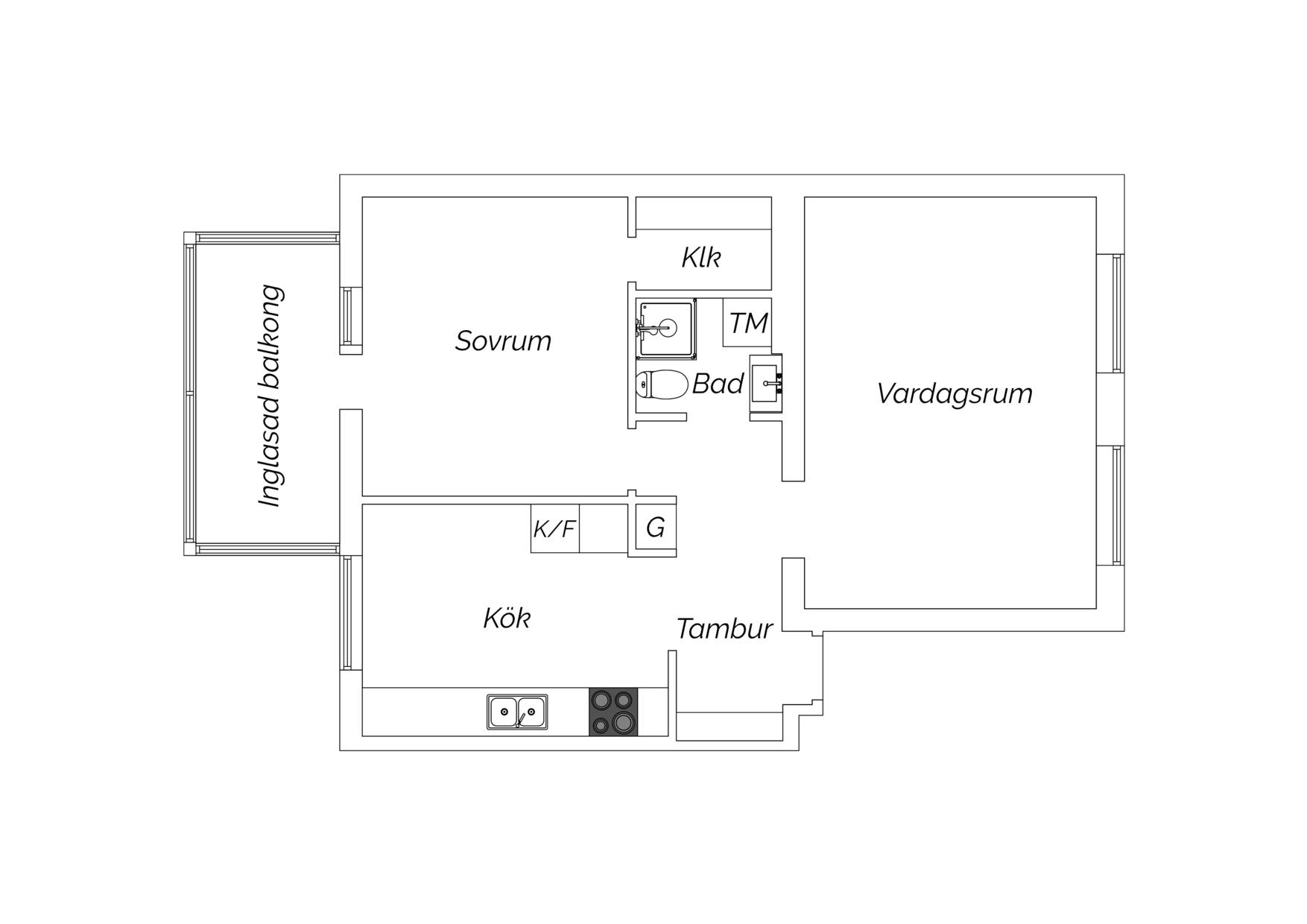 2 rum Lägenhet på Tulegatan 23A Örta Sandvikens kommun - bild 21