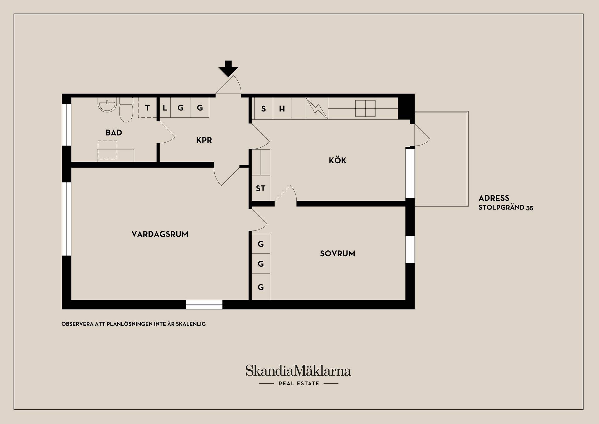 2 rum Lägenhet på Stolpgränd 35 Solhaga Örebro kommun - bild 19