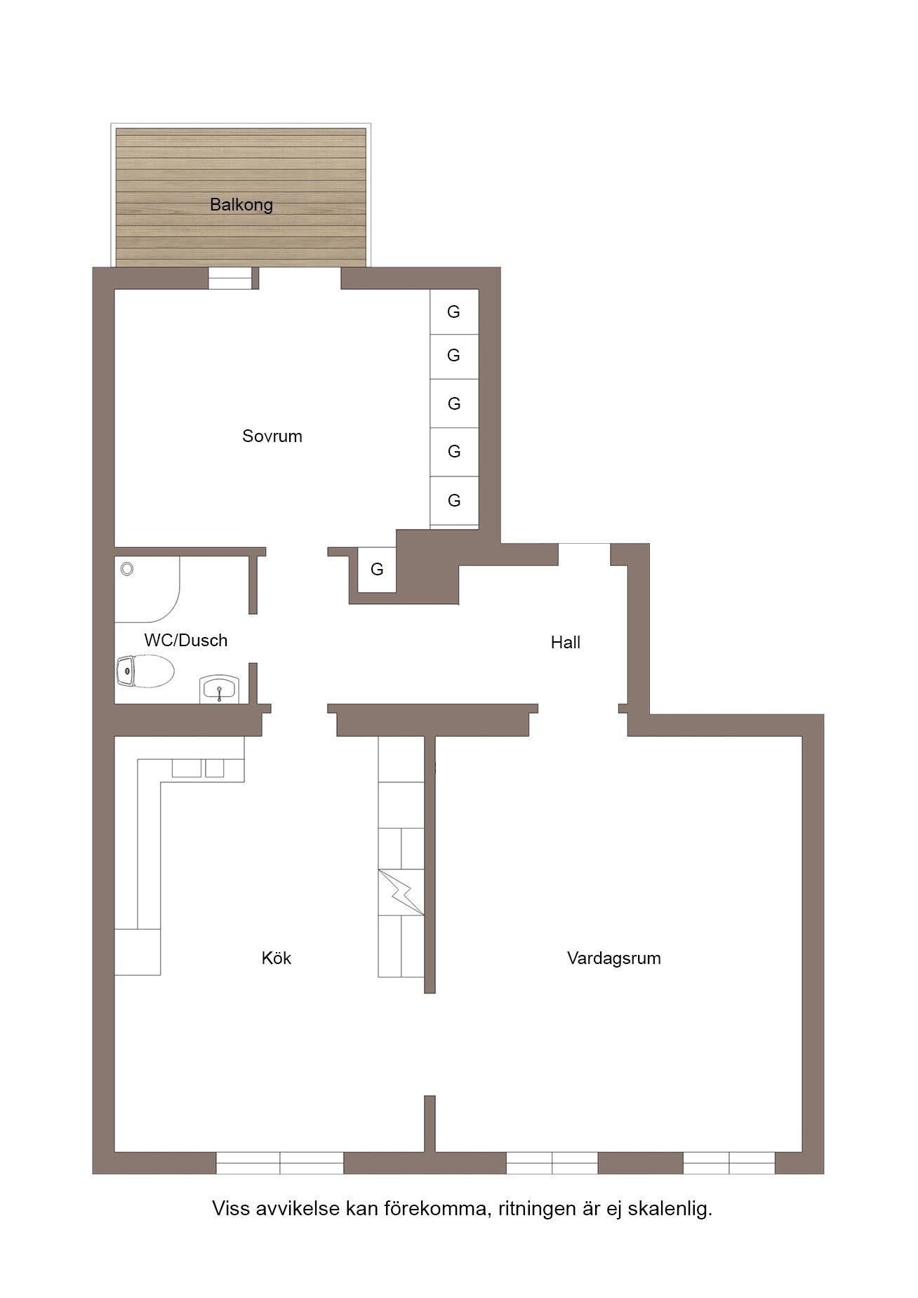 2 rum Lägenhet på Staketgatan 19 Centralt Gävle kommun - bild 18