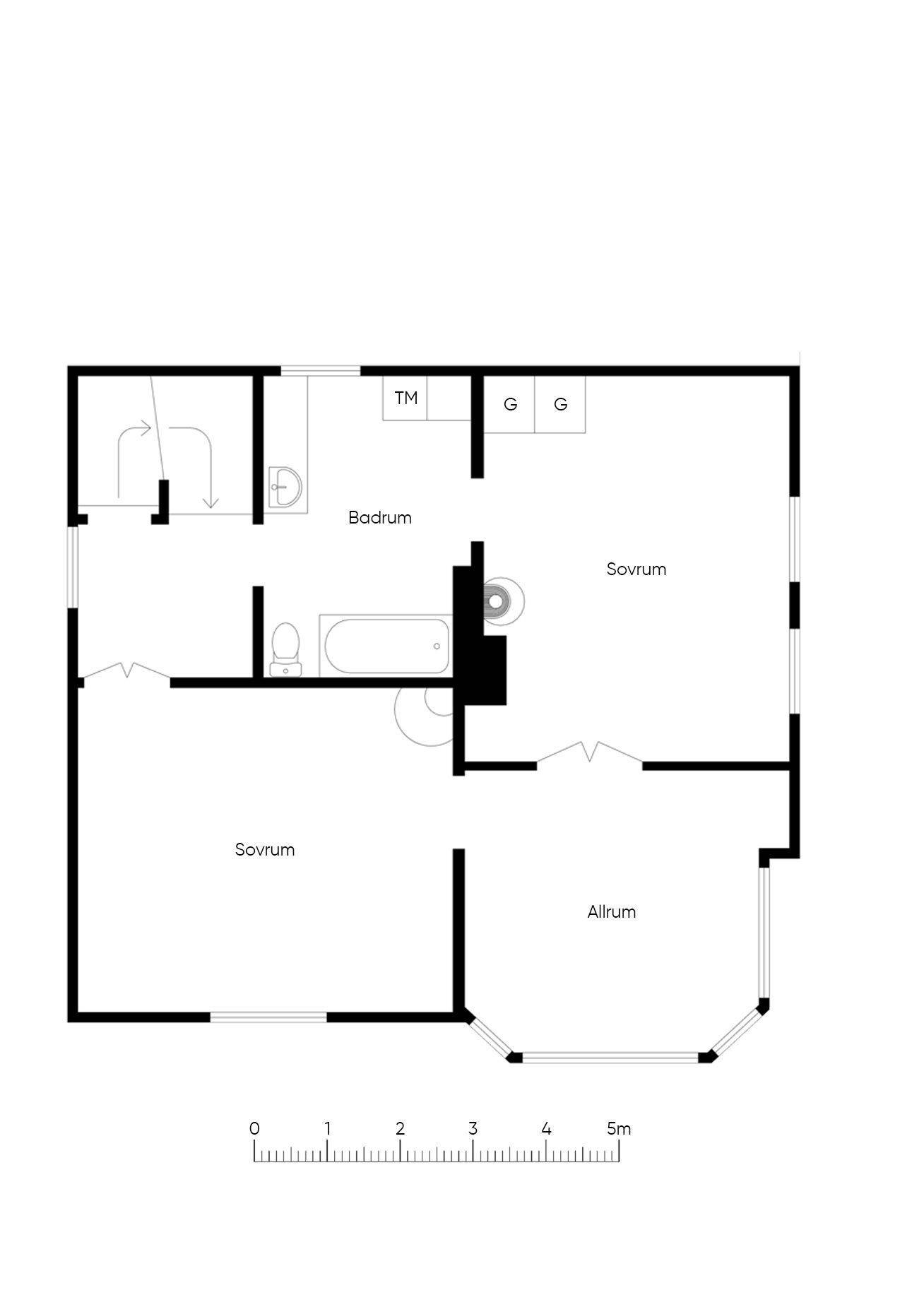 5 rum Villa på Hallströmsgatan 19A Västervik Västerviks kommun - bild 54