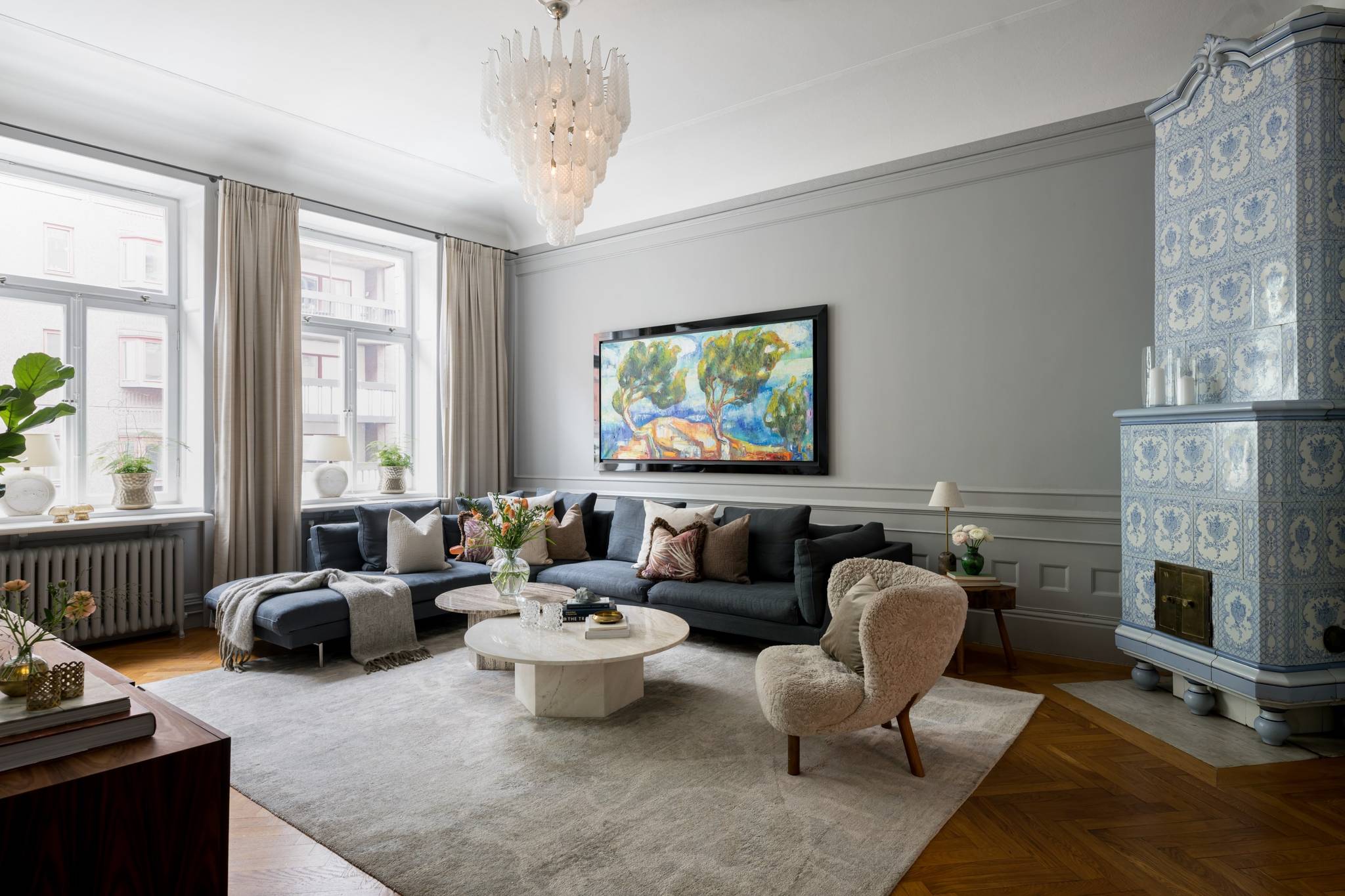 6 rum lägenhet på Sibyllegatan 33 Östermalm, Stockholms kommun - bild 1