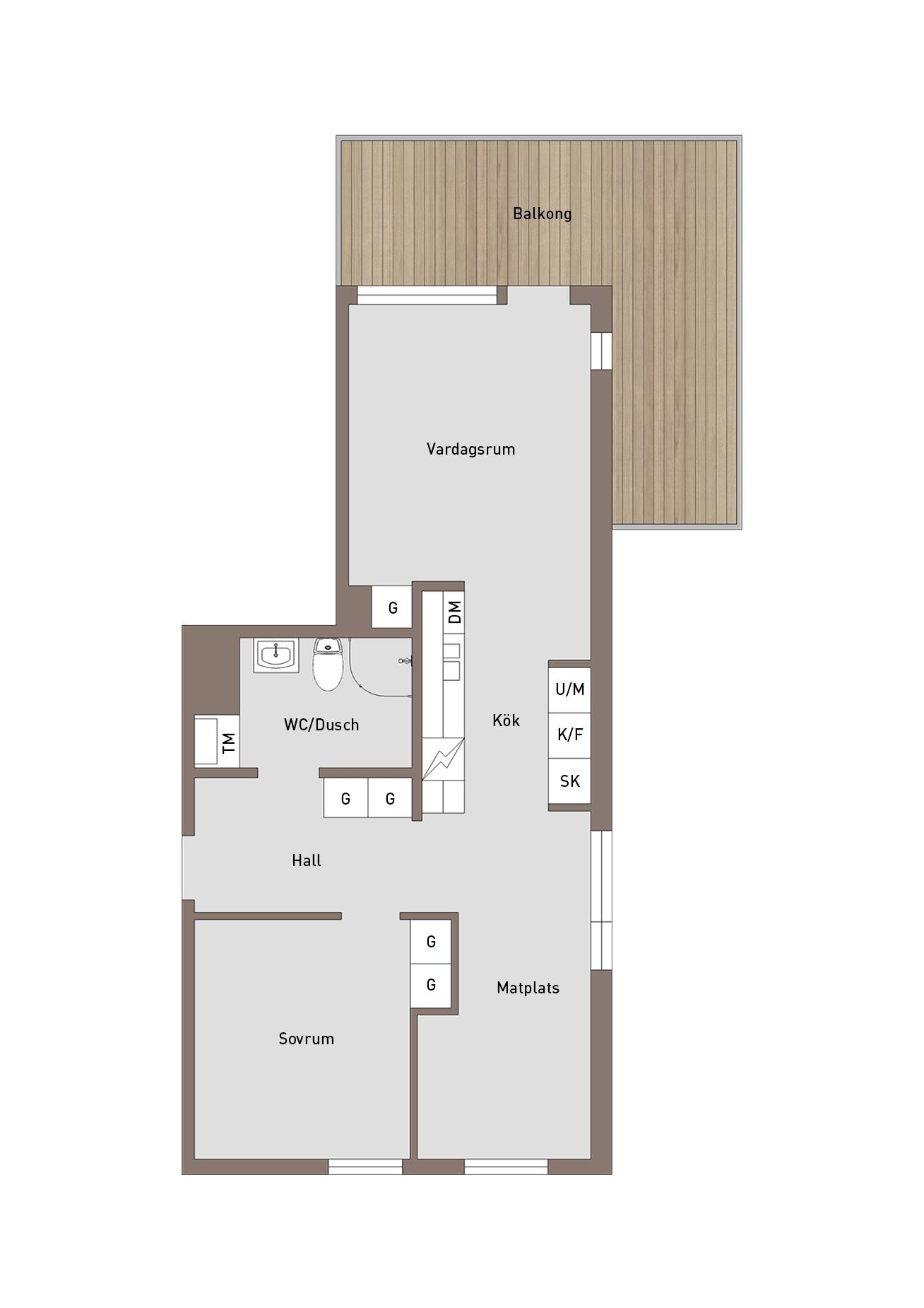 2 rum Lägenhet på Termikgatan 21B Södra Ladugårdsängen Örebro kommun - bild 35
