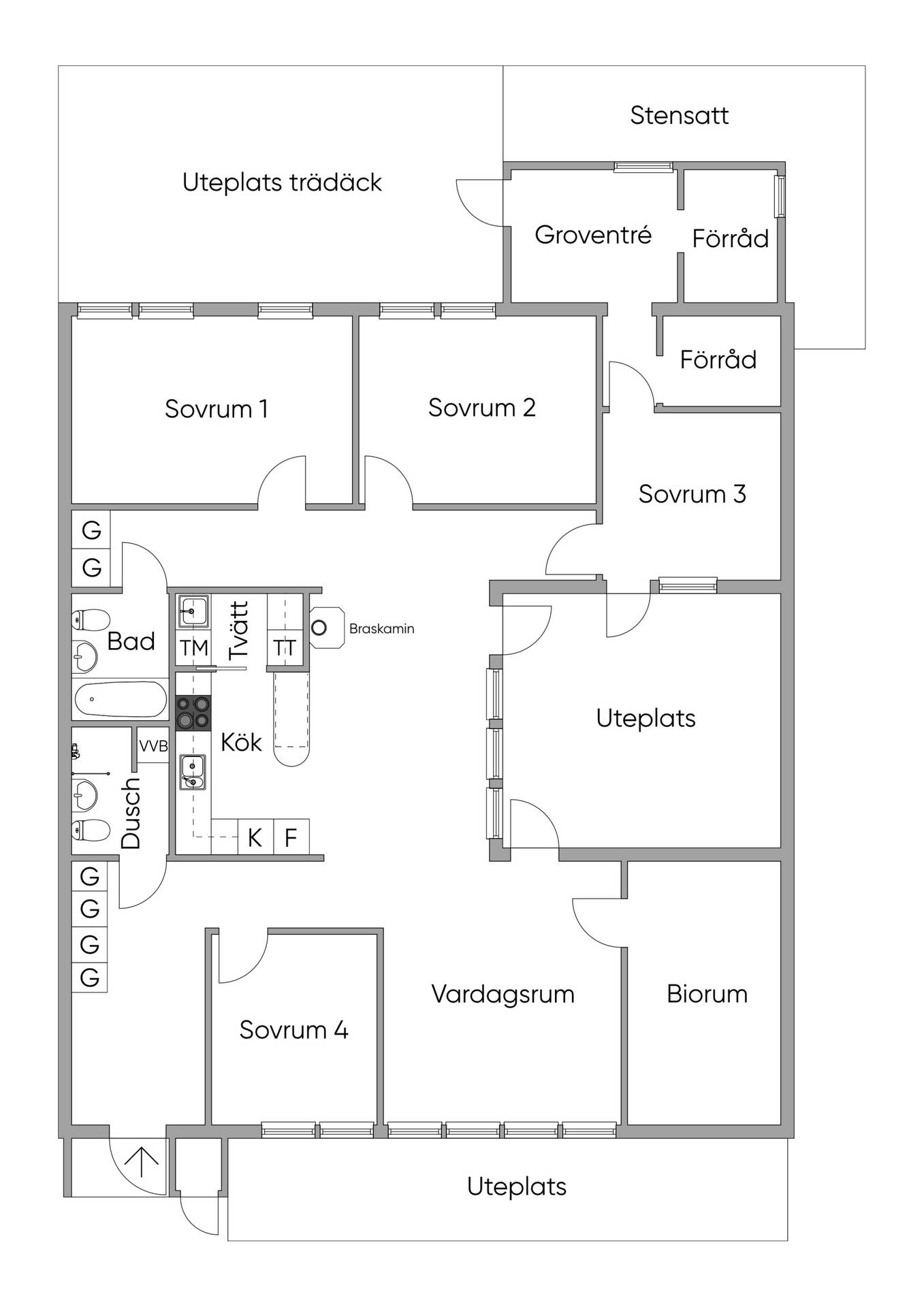 5 rum Radhus på Hinnebäcksgatan 77 Göteborg Göteborgs kommun - bild 38