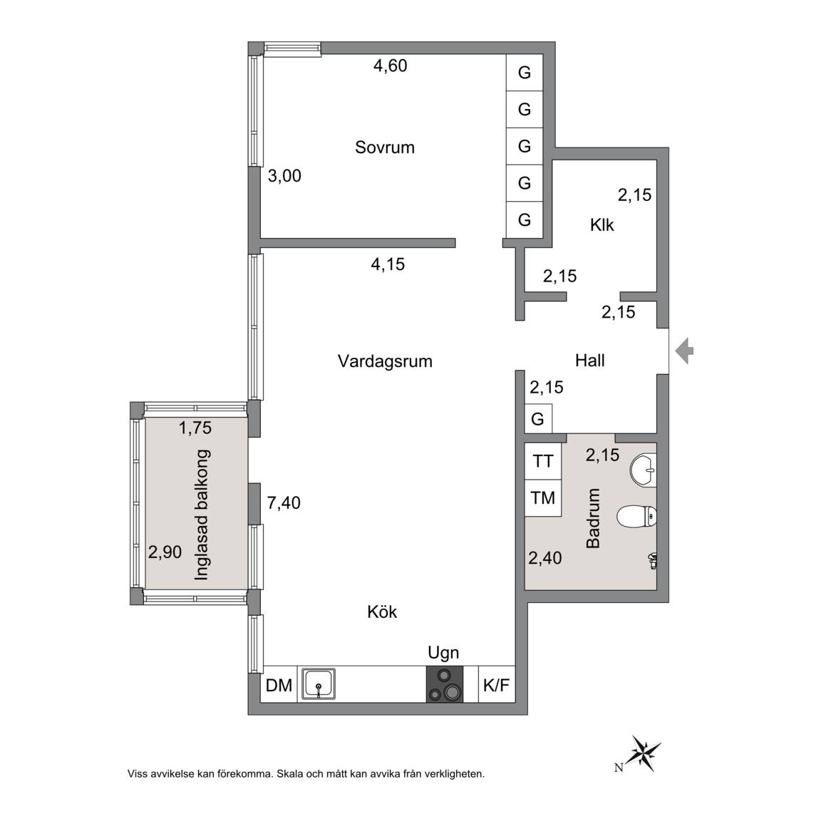 2.5 rum Lägenhet på Ekebergabacken 2B, 4 tr Sköndal Stockholms kommun - bild 15