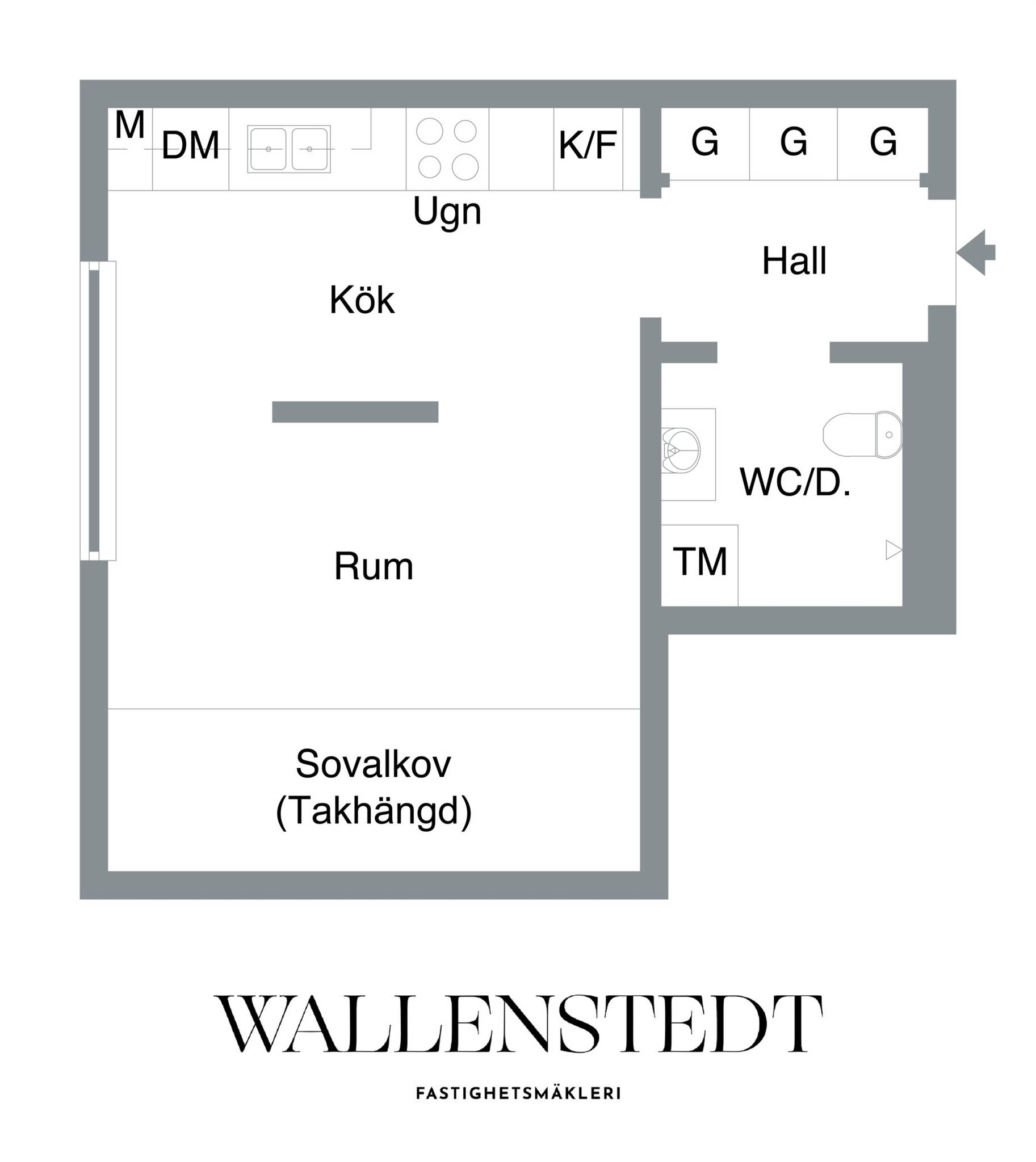 1 rum lägenhet på Schantzgatan 10A Norr, Örebro kommun - bild 4
