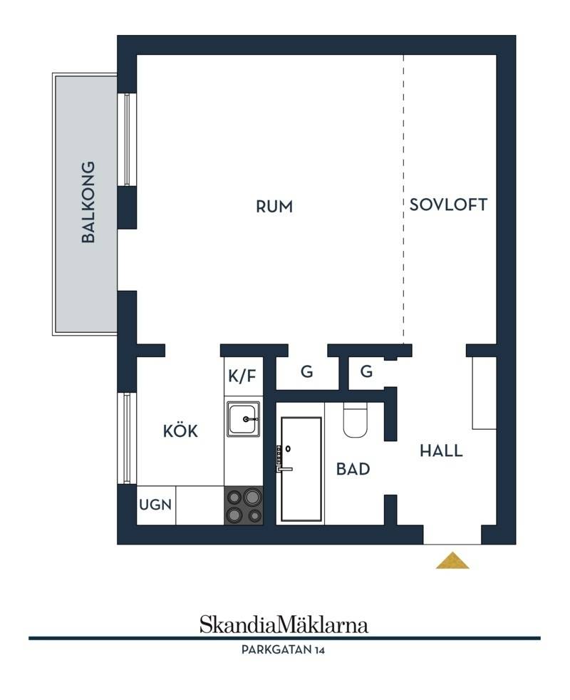 1 rum Lägenhet på Parkgatan 14 Kungsholmen - Kronobergsparken Stockholms kommun - bild 30