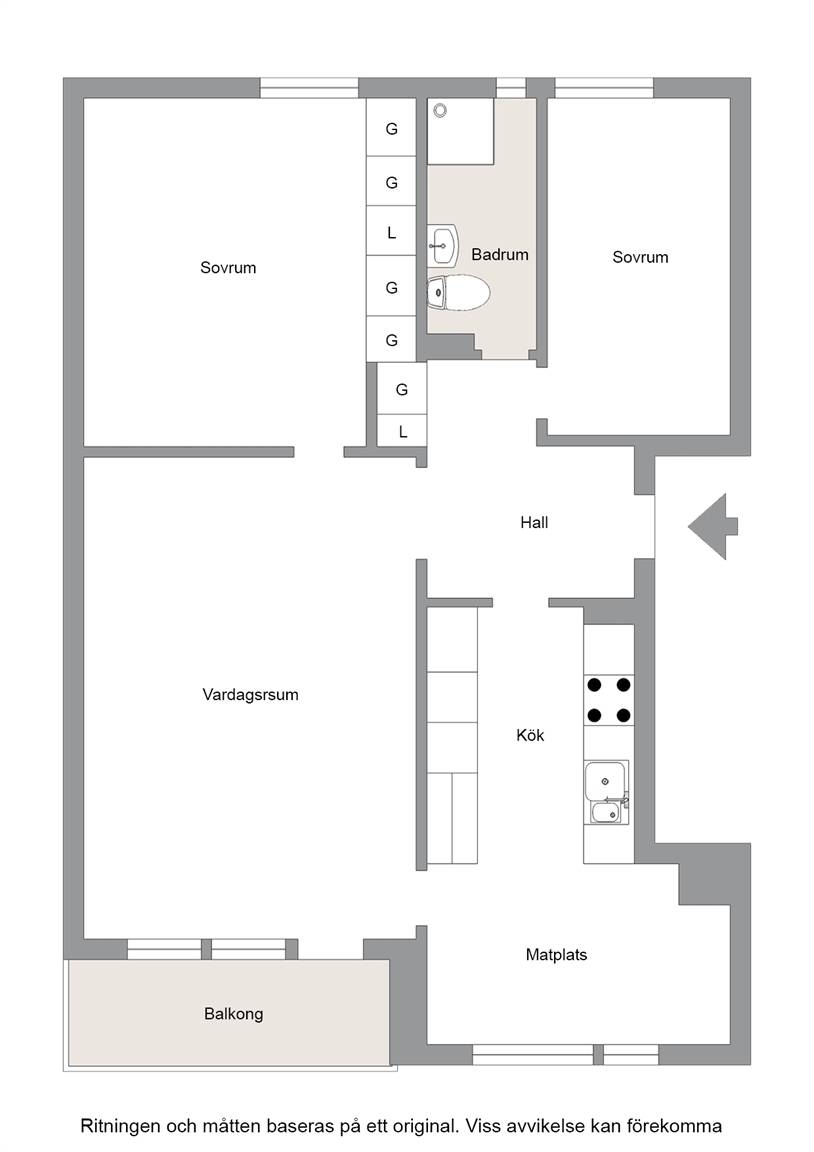 3 rum Lägenhet på Ängesvägen 5 Sundsbruk Sundsvalls kommun - bild 17