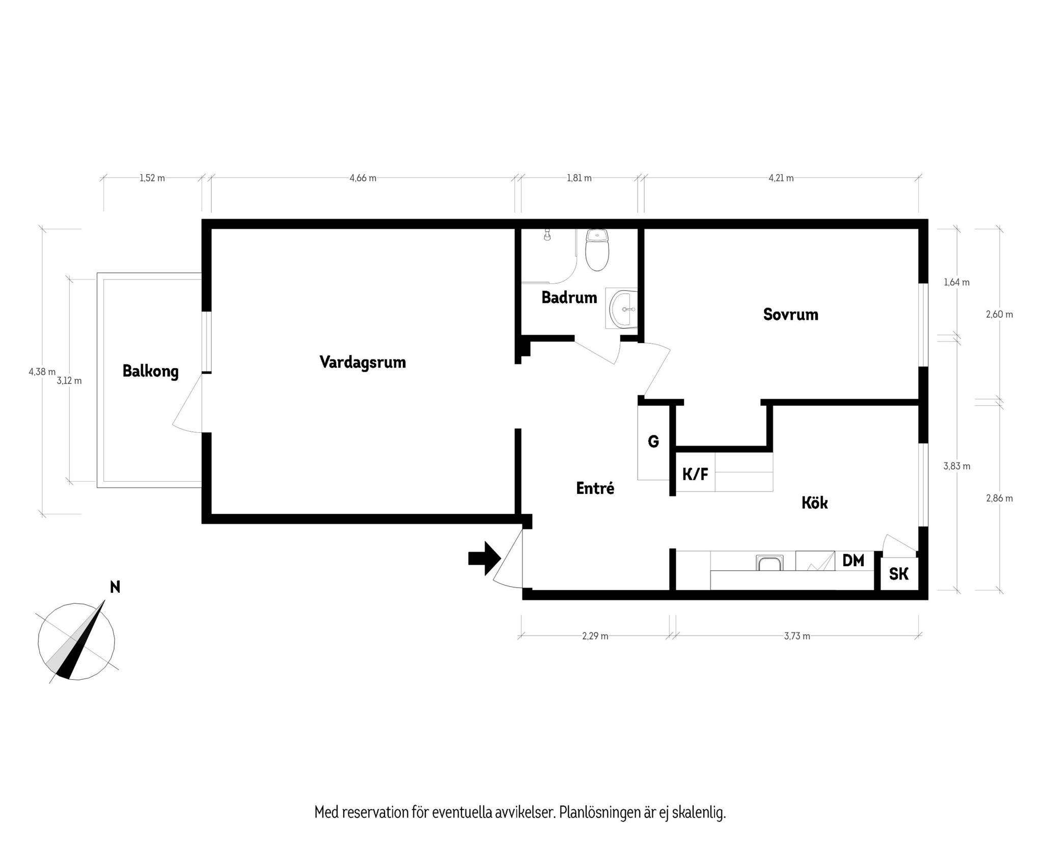 2 rum Lägenhet på Fredriksdalsgatan 5E Johanneberg - Fredriksdal Göteborgs kommun - bild 16