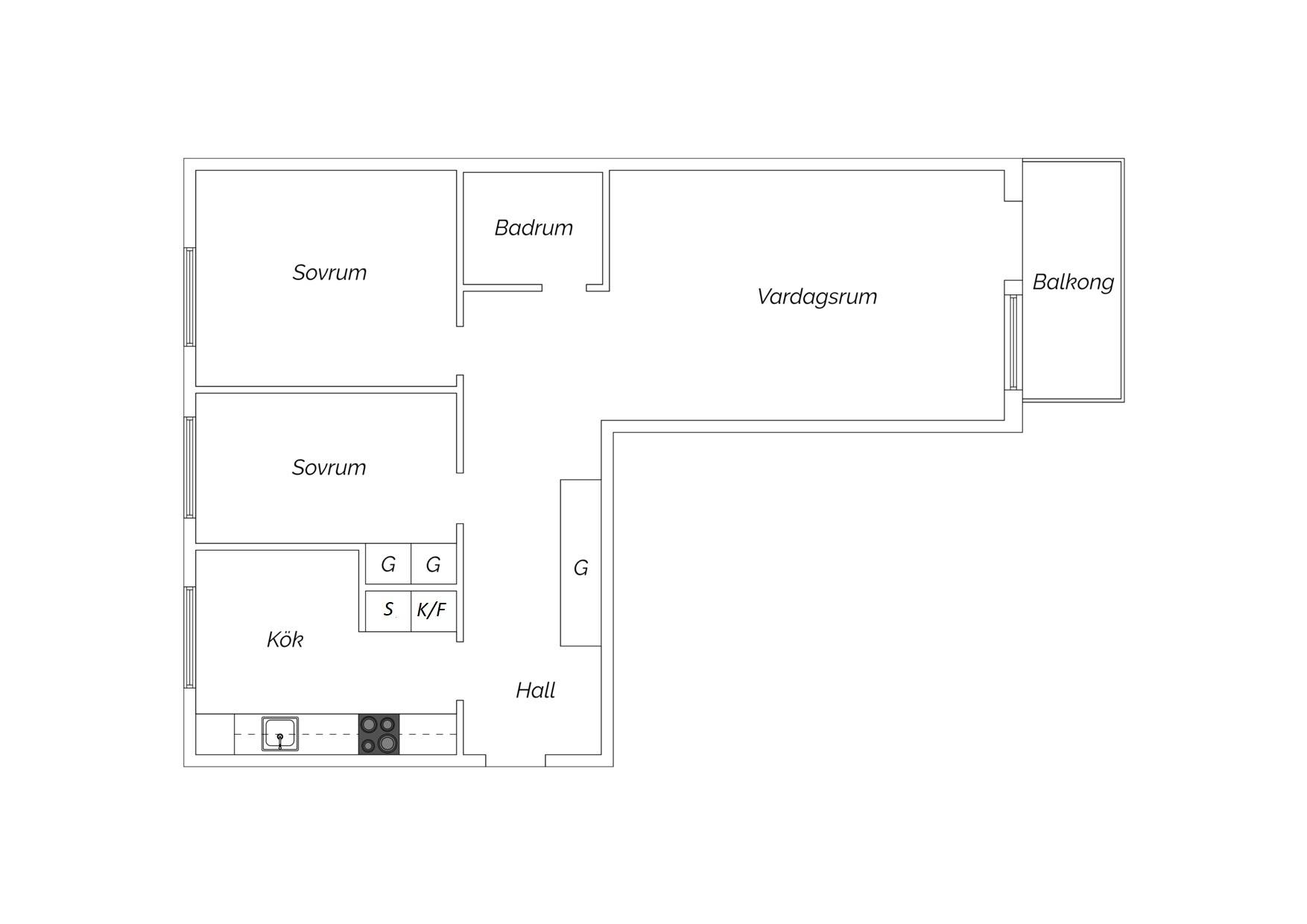 3 rum Lägenhet på Sveavägen 14B Centralt Sandvikens kommun - bild 19