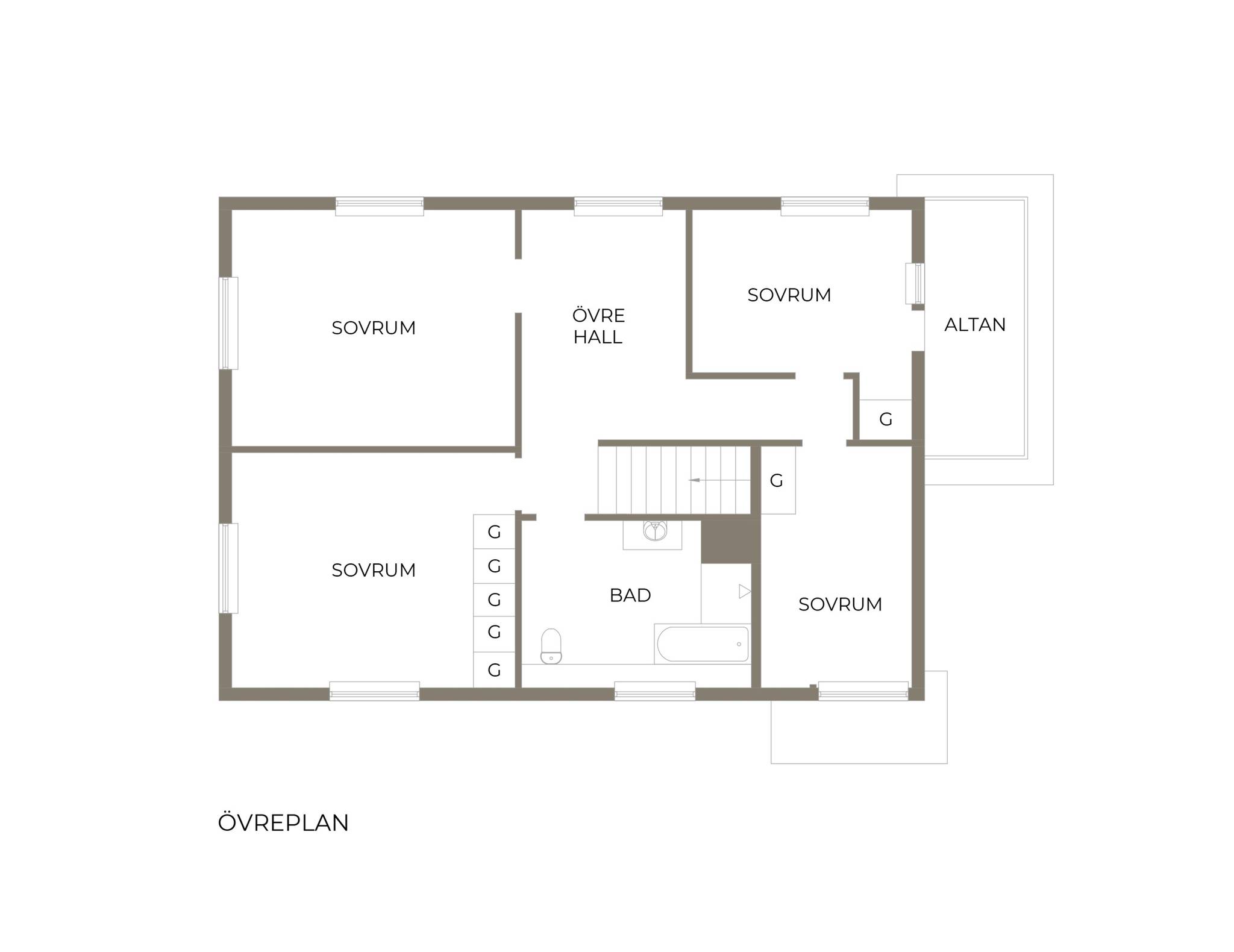 152 m² Villa på Agnevägen 7 Djursholm Danderyds kommun - bild 44