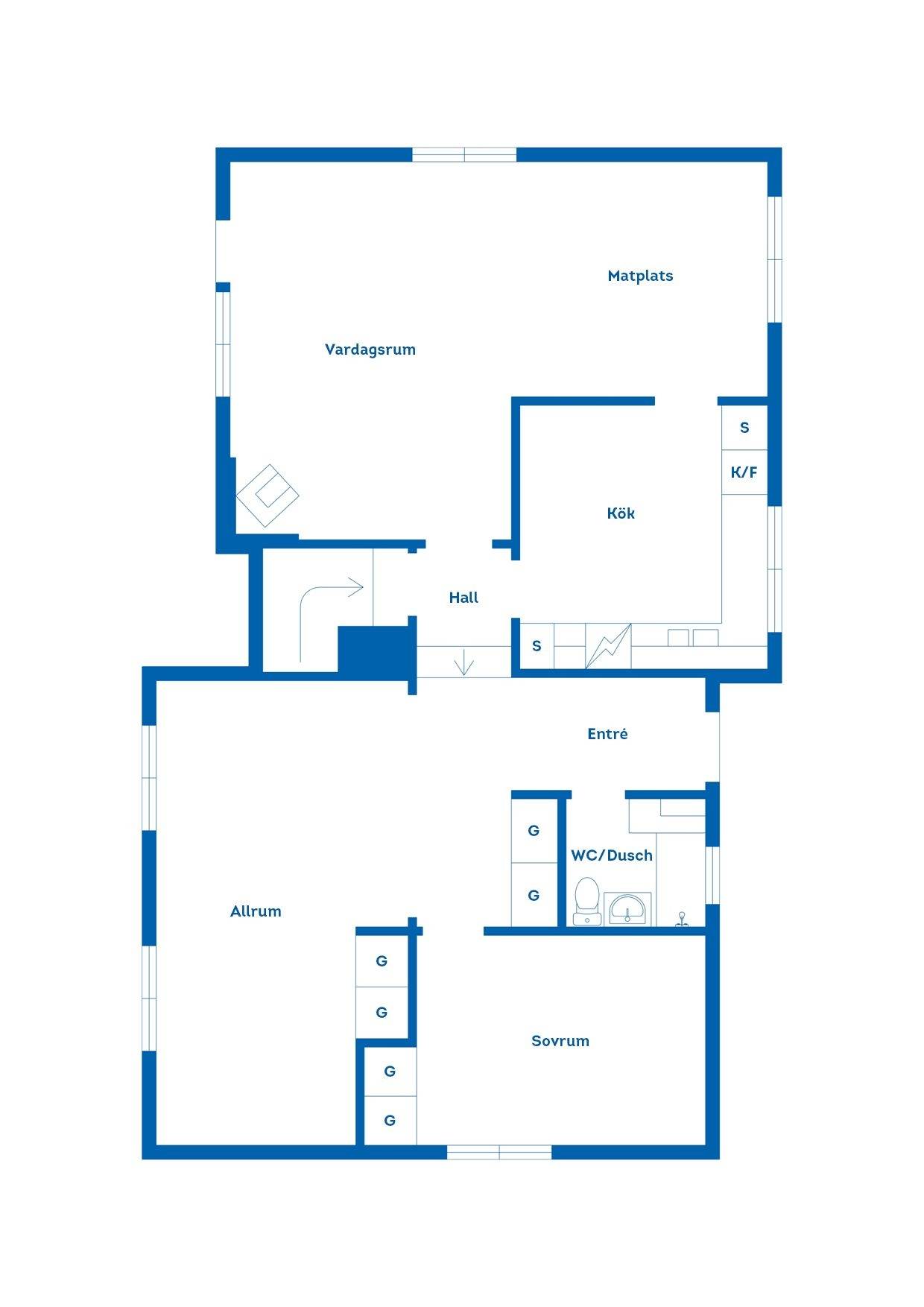 4 rum Villa på Sandgatan 23 Blomstermåla Mönsterås kommun - bild 7