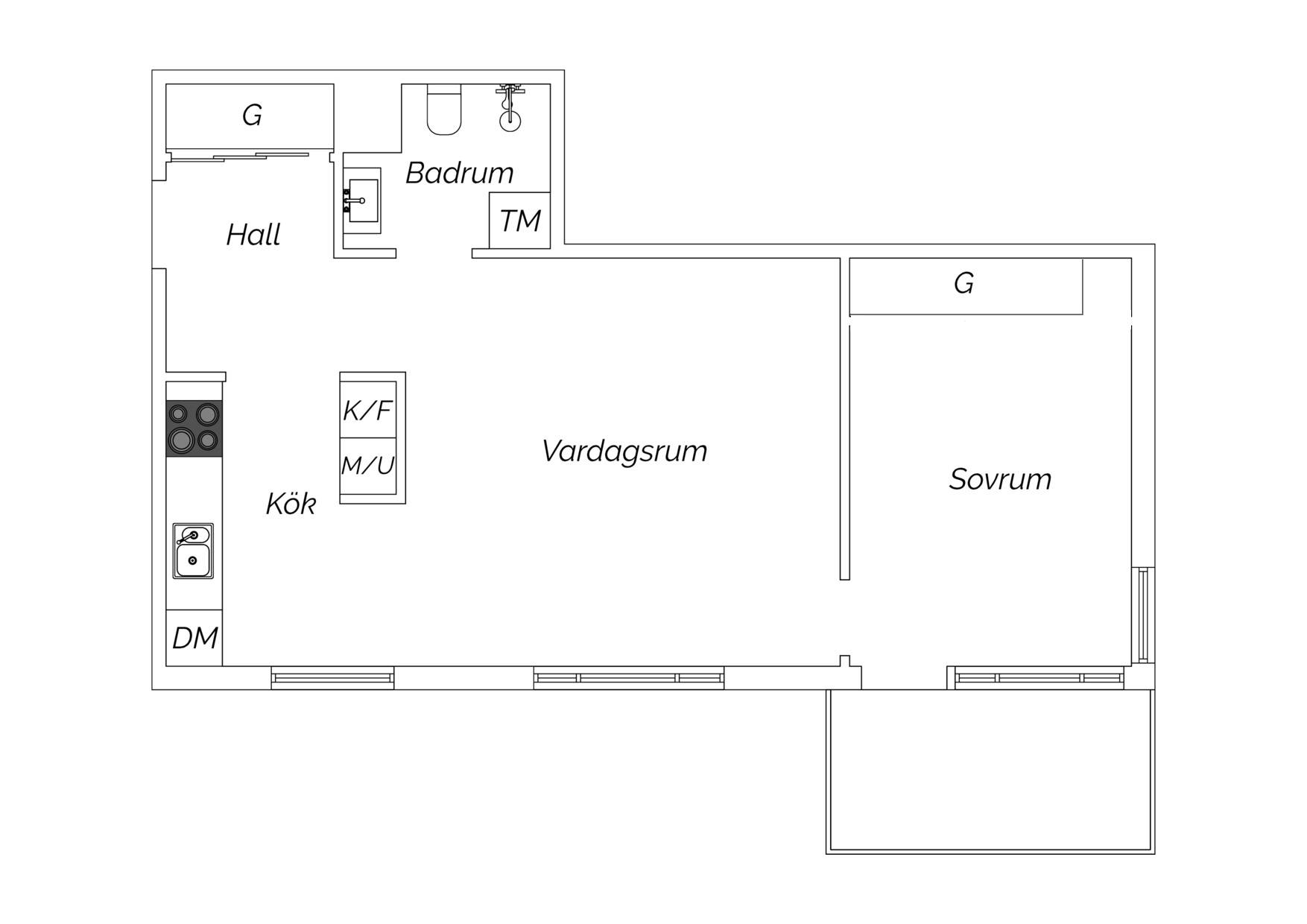 2 rum Lägenhet på Luxgatan 27 Lilla Essingen Stockholms kommun - bild 17