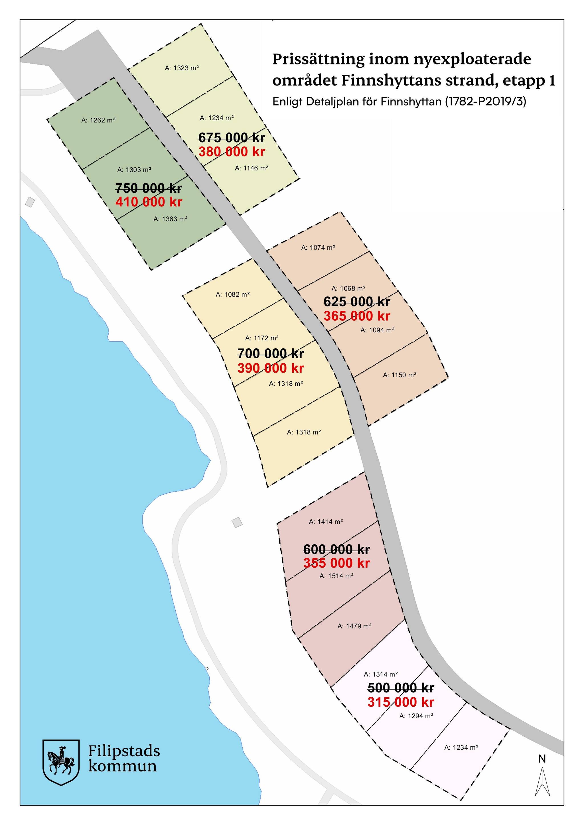 tomt på Glimmergatan 7 - 33 Finnshyttans strand - Filipstad, Filipstads kommun - bild 4