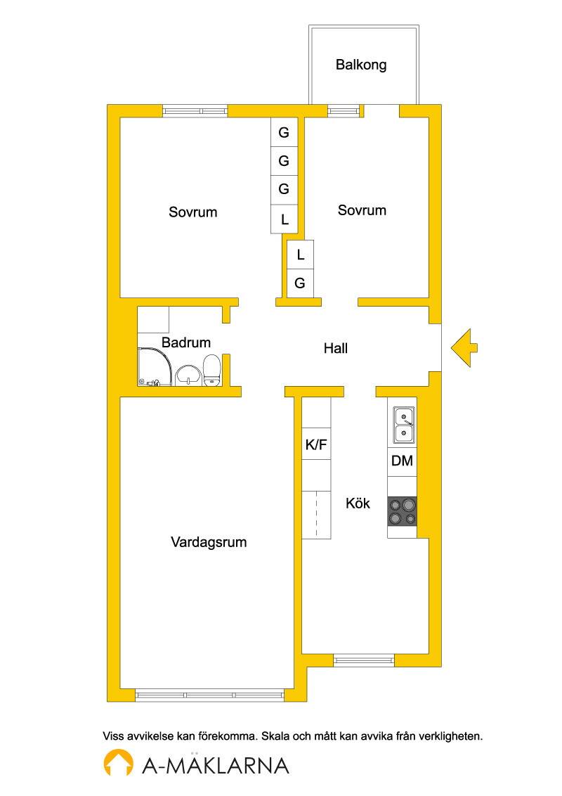 3 rum Lägenhet på Murargatan 14D 3tr Salabacke Uppsala kommun - bild 15